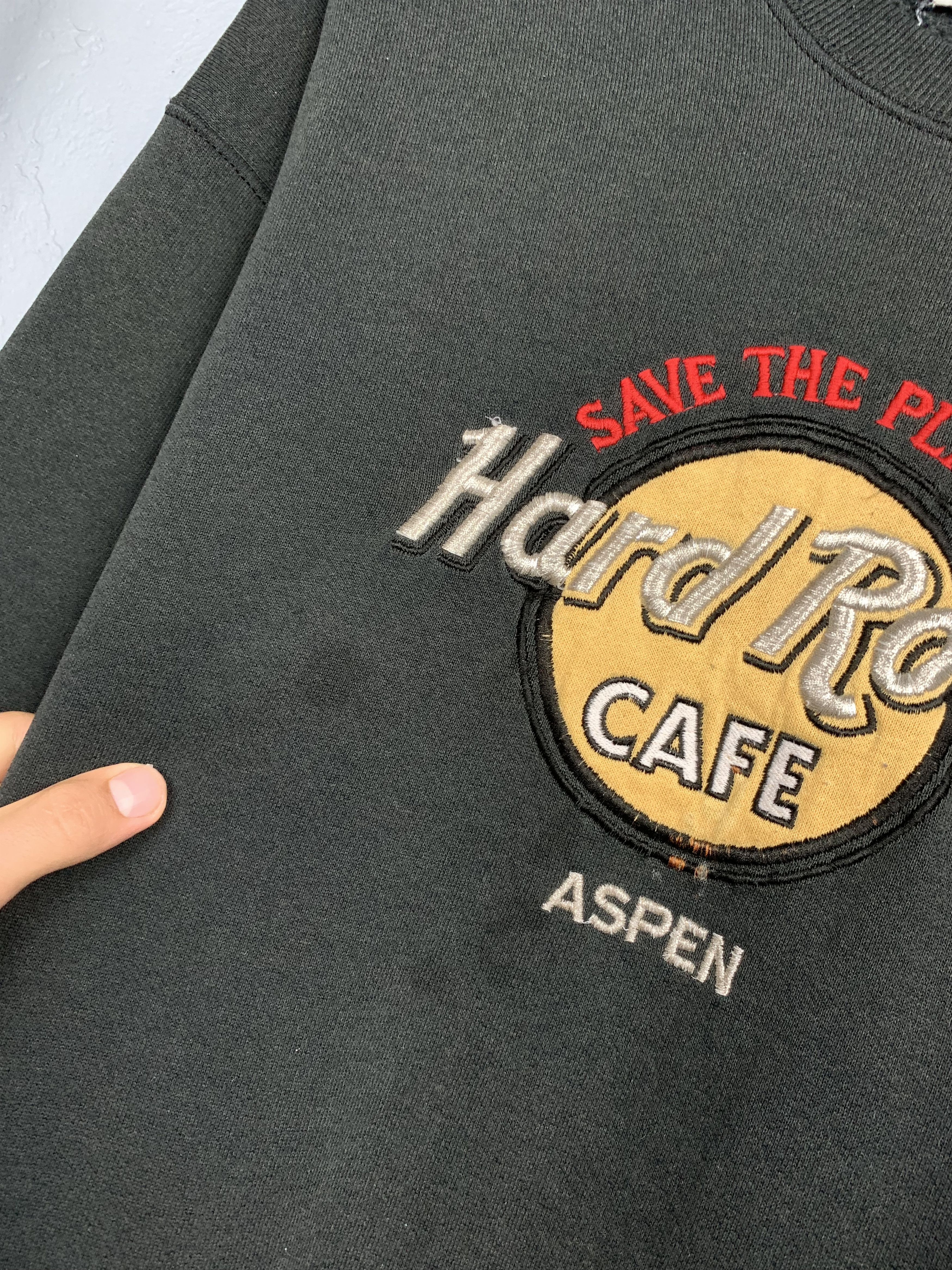 Hard Rock Cafe × Lee × Vintage Lee Hard Rock Cafe Aspen Vintage Mens Sweatshirt Size US XL / EU 56 / 4 - 3 Thumbnail