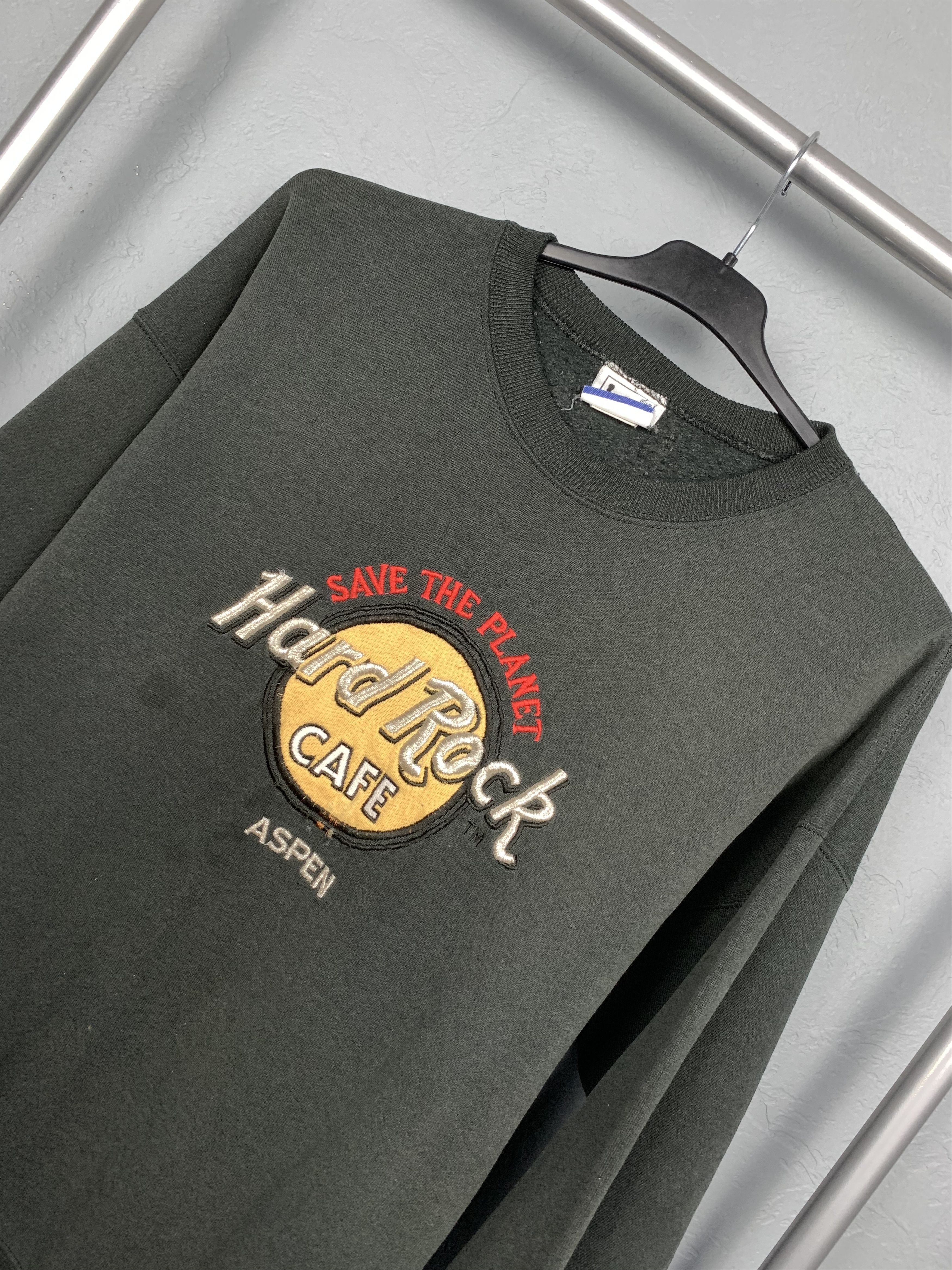 Hard Rock Cafe × Lee × Vintage Lee Hard Rock Cafe Aspen Vintage Mens Sweatshirt Size US XL / EU 56 / 4 - 2 Thumbnail