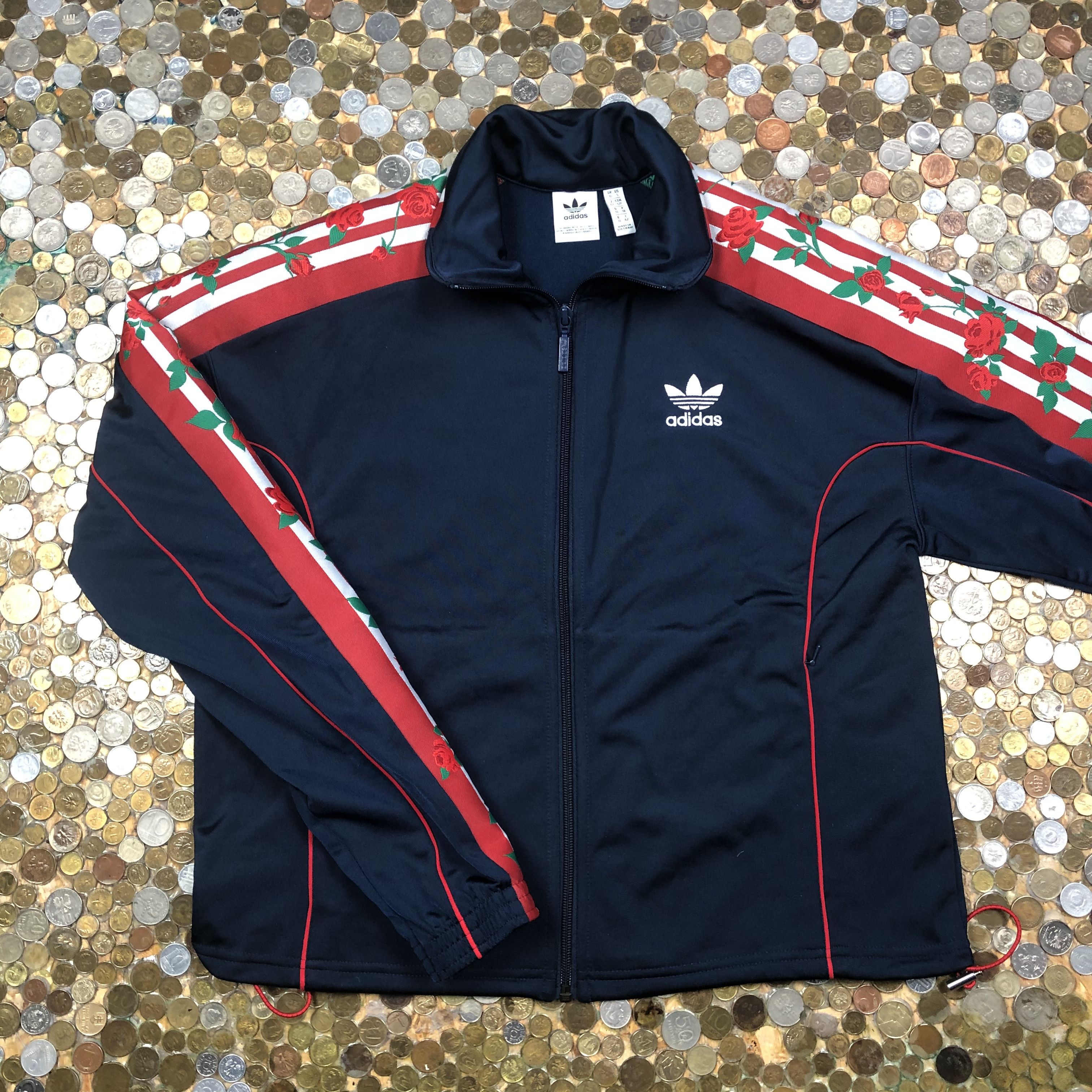 Adidas Vintage Zip Tracksuit with rose lampas