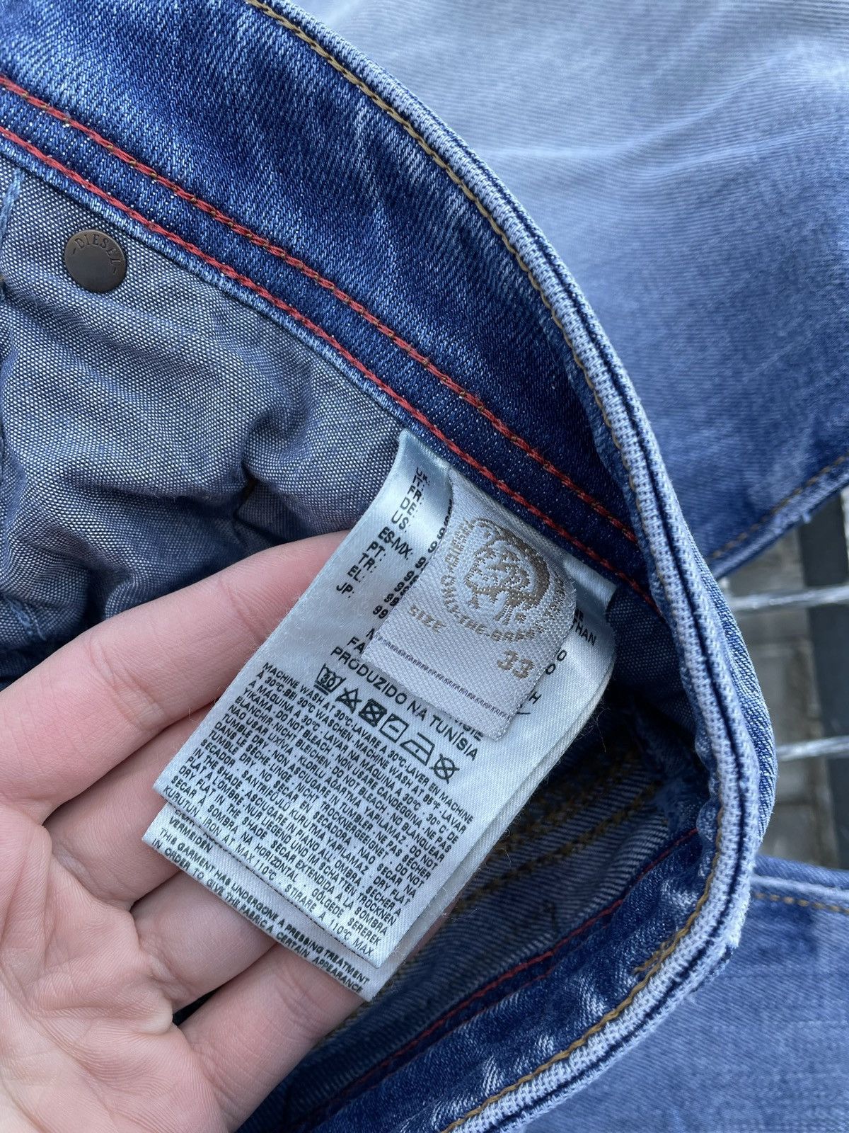 Diesel × Vintage Vintage Diesel distressed denim jeans skinny fit Size US 33 - 11 Thumbnail