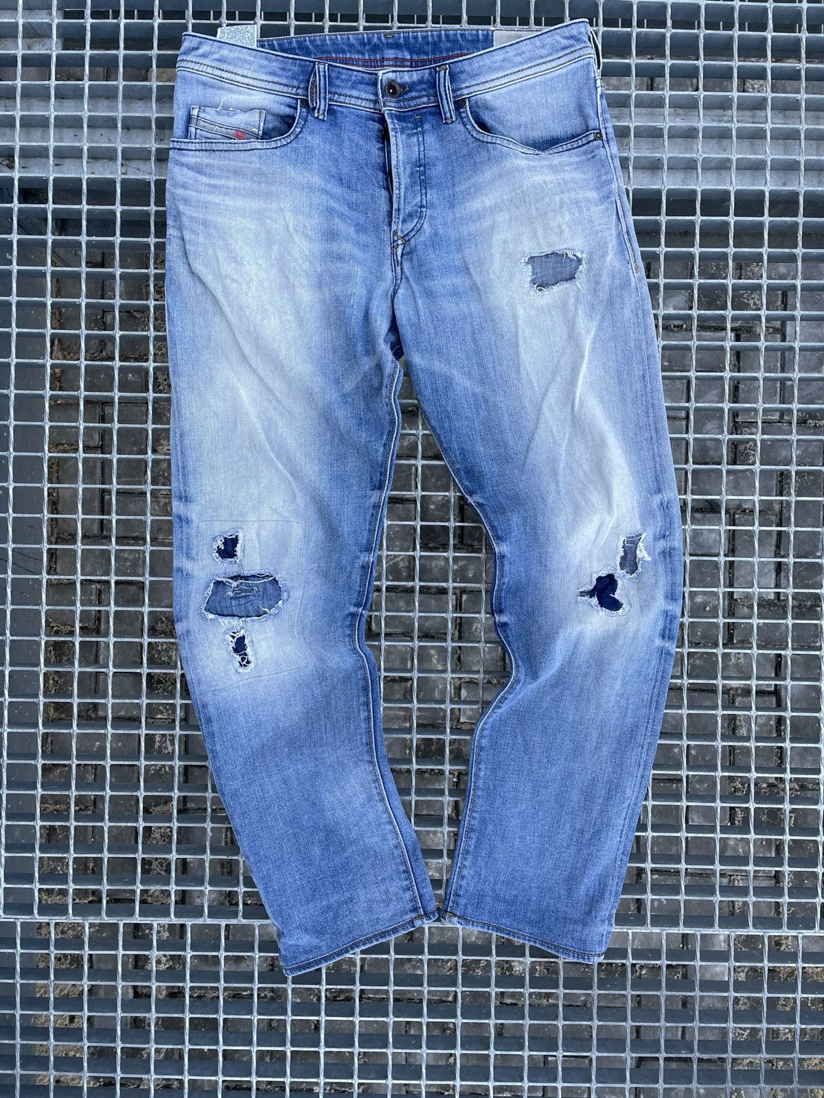 Diesel × Vintage Vintage Diesel distressed denim jeans skinny fit Size US 33 - 9 Thumbnail