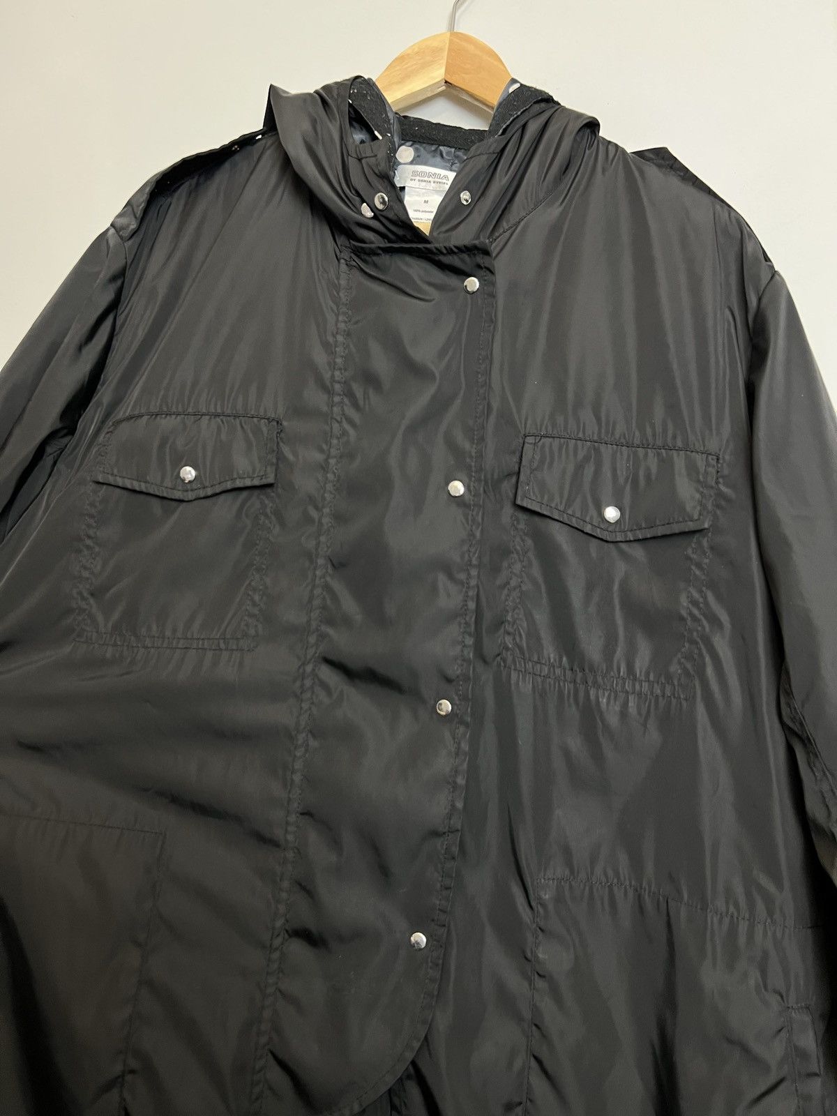 Sonia Rykiel SONIA RYKIEL Black Long Parka Coat High Quality Designer Size M / US 6-8 / IT 42-44 - 3 Thumbnail
