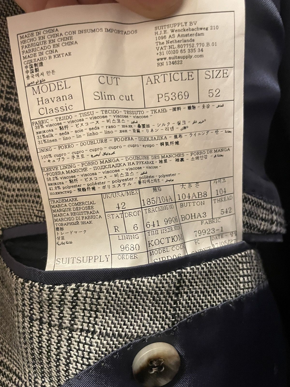 Suitsupply Suitsupply Havana suit Size 42R - 4 Thumbnail