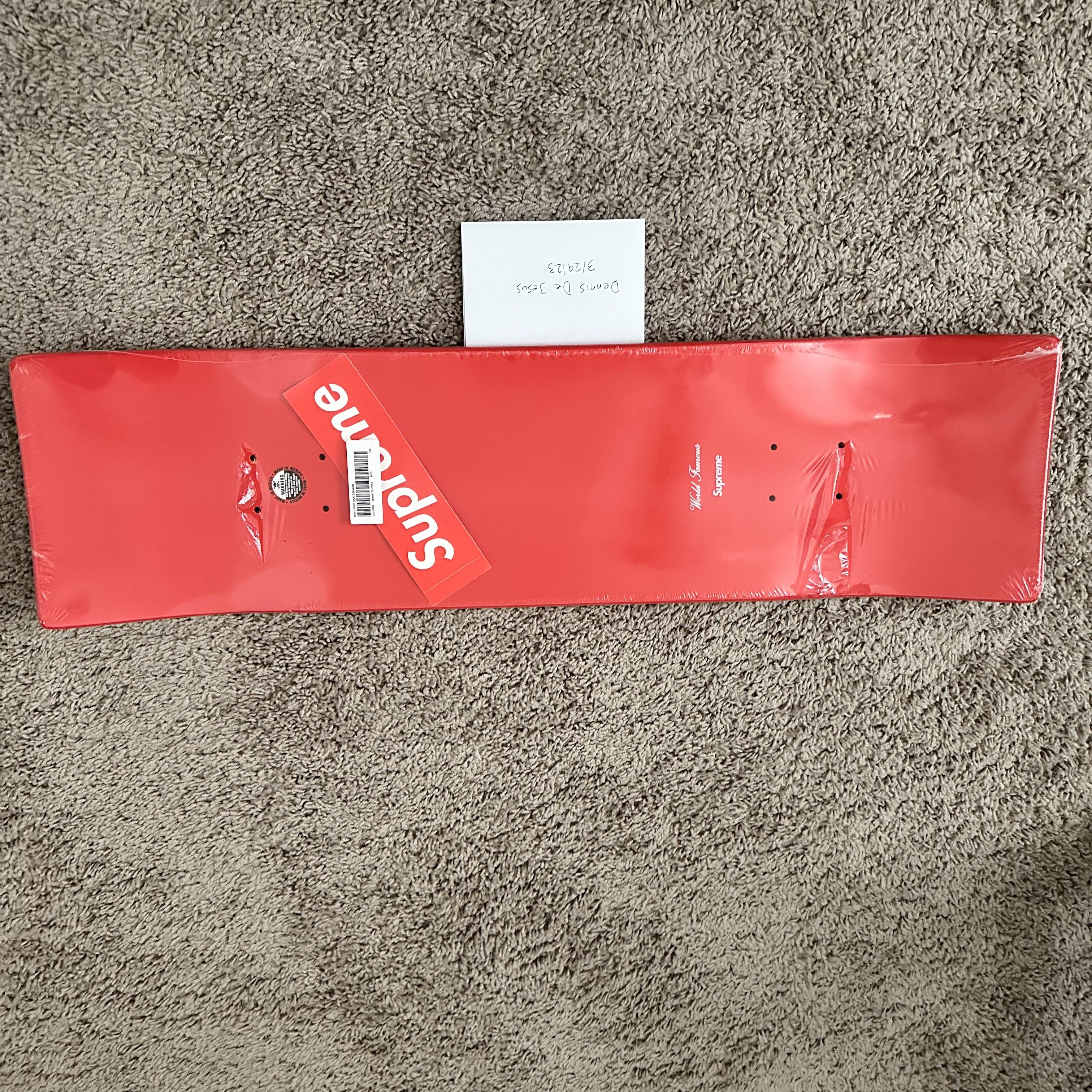 Supreme Supreme Uncut Box Logo Skateboard Deck Red | Grailed