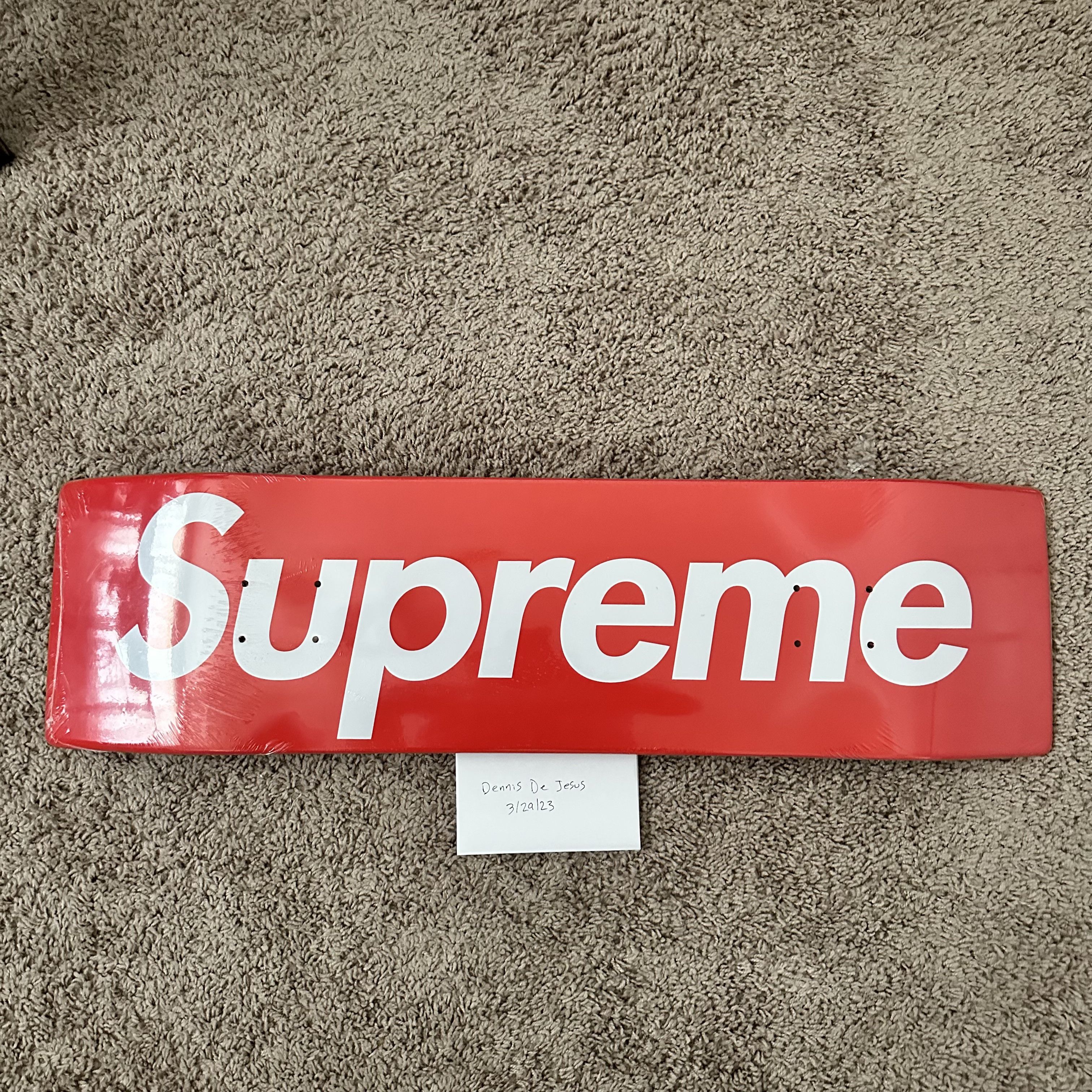 Supreme Supreme Uncut Box Logo Skateboard Deck Red | Grailed