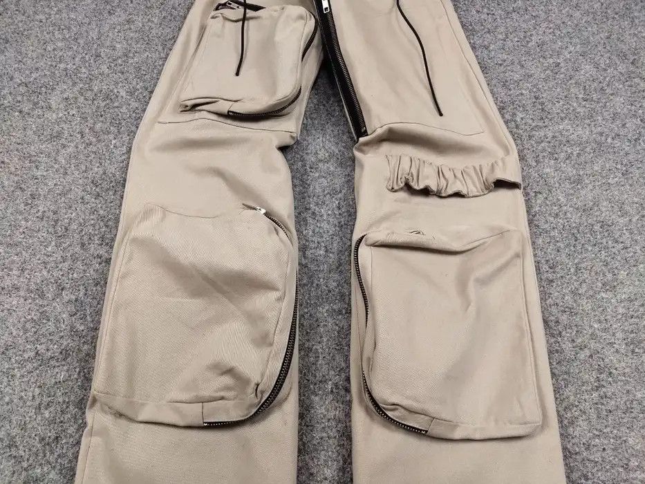 Japanese Brand Vintage 90's Japanese Baggy Multi Pocket Zip Cargo Pants Size US 34 / EU 50 - 4 Thumbnail