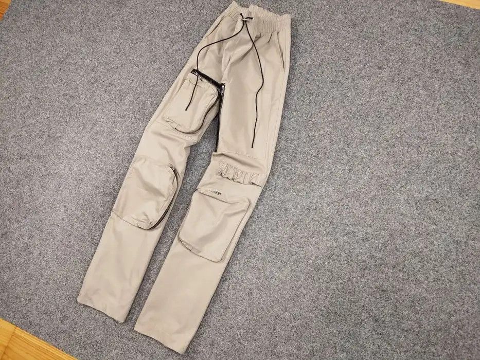 Japanese Brand Vintage 90's Japanese Baggy Multi Pocket Zip Cargo Pants Size US 34 / EU 50 - 2 Thumbnail