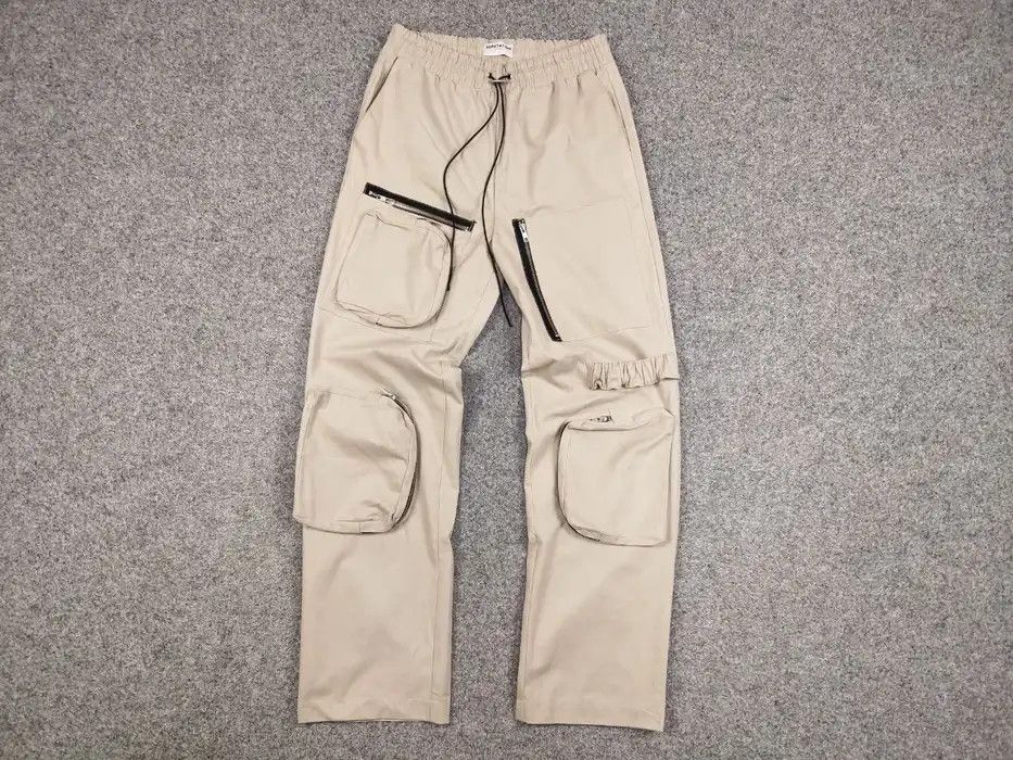 Japanese Brand Vintage 90's Japanese Baggy Multi Pocket Zip Cargo Pants Size US 34 / EU 50 - 5 Thumbnail