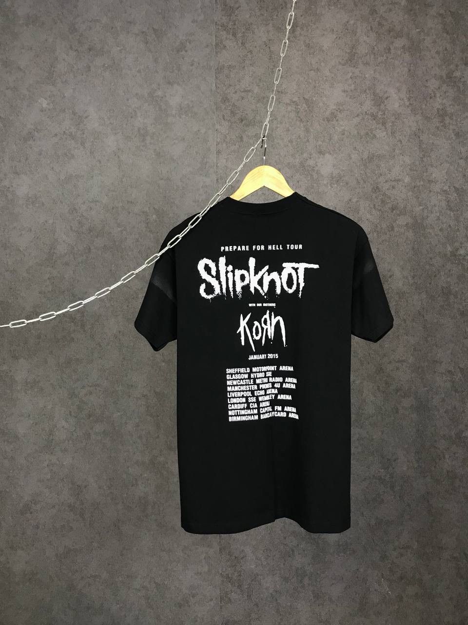 Slipknot Slipknot x Korn vintage rock band overprinted tour tee Size US M / EU 48-50 / 2 - 2 Thumbnail