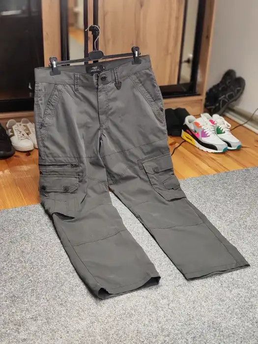 Japanese Brand Vintage 90's Japanese Baggy Multi Pocket Cargo Dark Pants Size US 34 / EU 50 - 10 Thumbnail