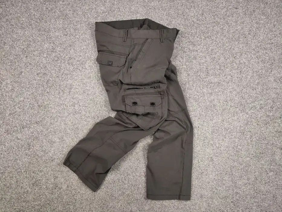 Japanese Brand Vintage 90's Japanese Baggy Multi Pocket Cargo Dark Pants Size US 34 / EU 50 - 7 Thumbnail