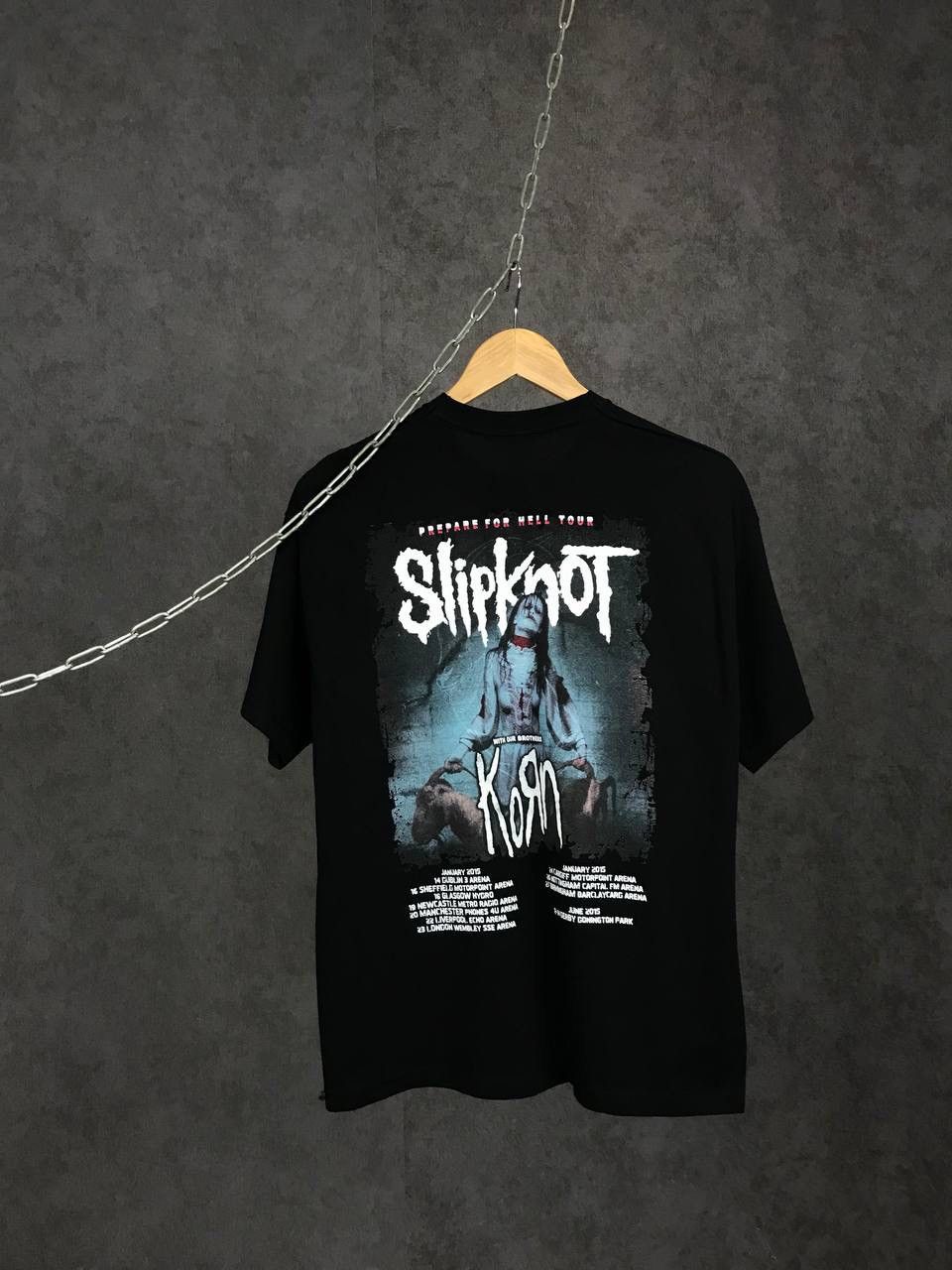 Band Tees × Slipknot Slipknot x Korn vintage rock band overprinted tour tee Size US L / EU 52-54 / 3 - 2 Thumbnail