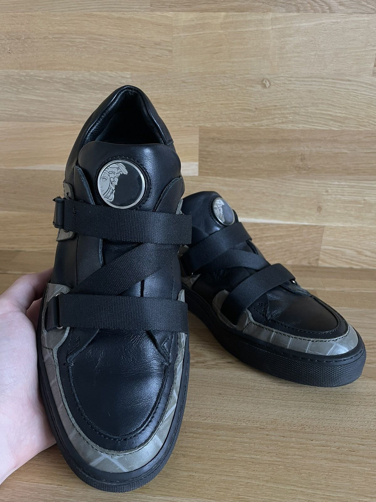 Versace ‼️BEST PRICE‼️Versace Collection Leather Shoes Size US 8.5 / EU 41-42 - 3 Thumbnail