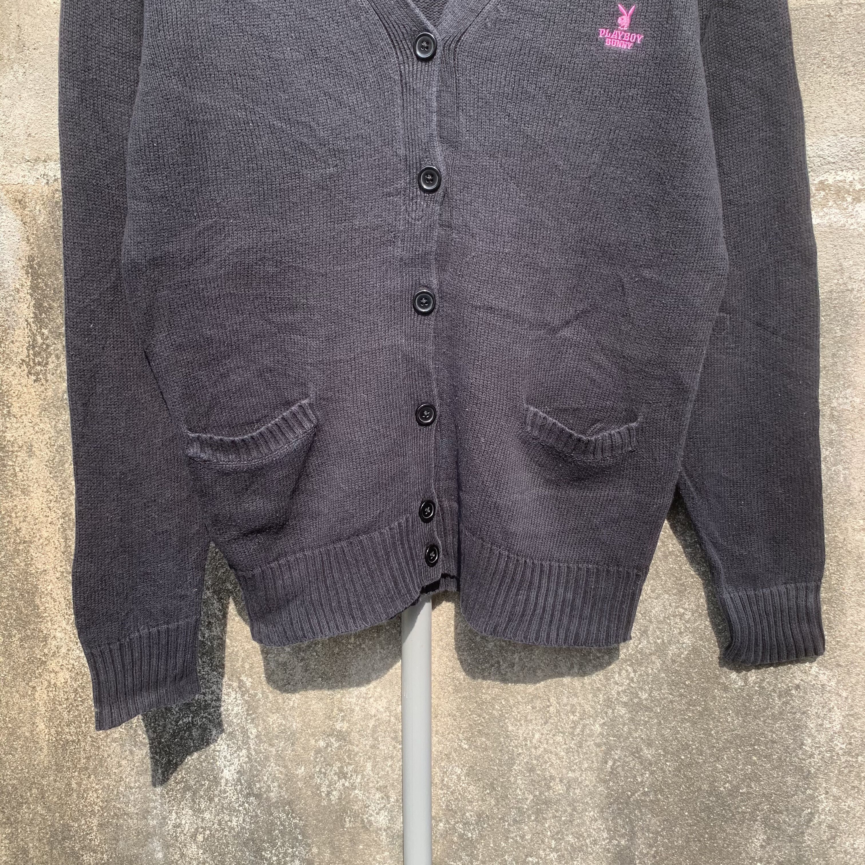 Playboy VINTAGE PLAYBOY Small Logo Knit Jumper Pullover Cardigan Size US M / EU 48-50 / 2 - 3 Thumbnail