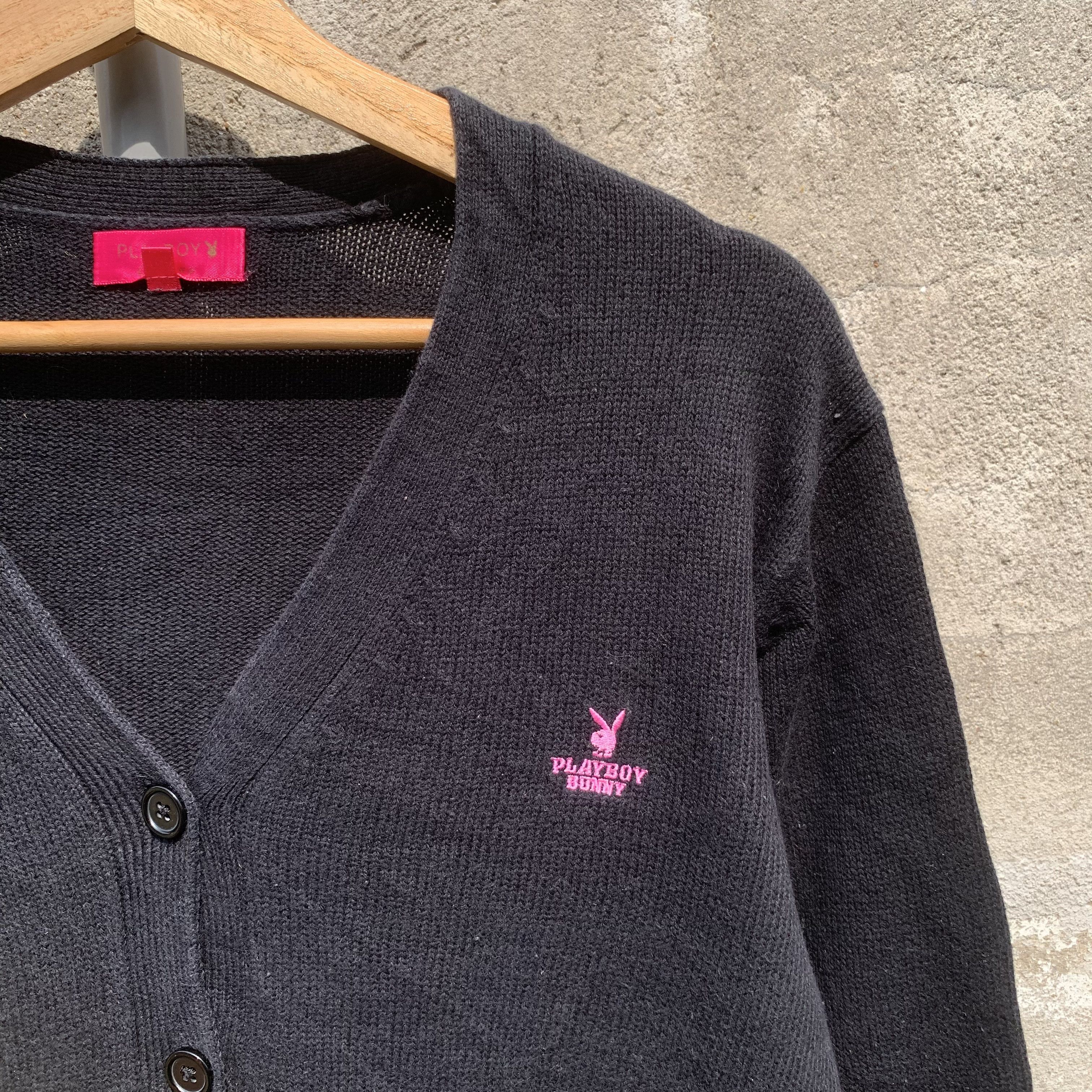 Playboy VINTAGE PLAYBOY Small Logo Knit Jumper Pullover Cardigan Size US M / EU 48-50 / 2 - 4 Thumbnail