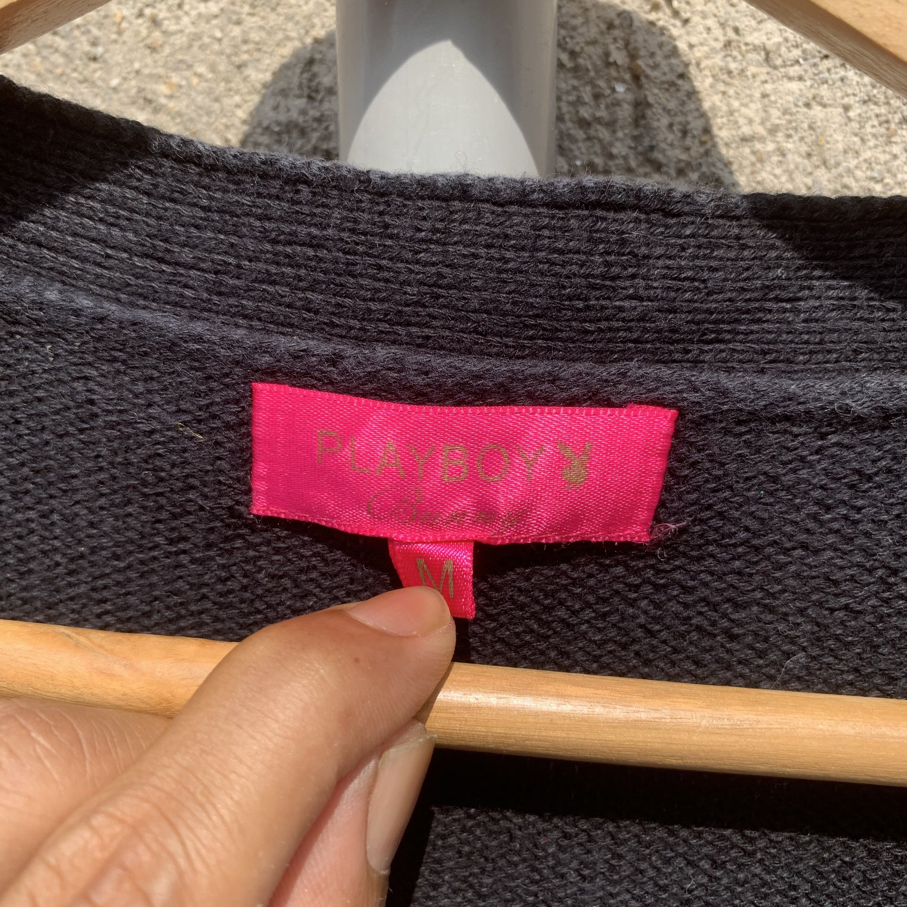 Playboy VINTAGE PLAYBOY Small Logo Knit Jumper Pullover Cardigan Size US M / EU 48-50 / 2 - 5 Thumbnail
