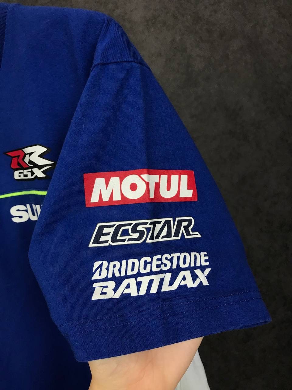 Japanese Brand Suzuki Japanese racing moto overprinted tee Size US L / EU 52-54 / 3 - 6 Thumbnail