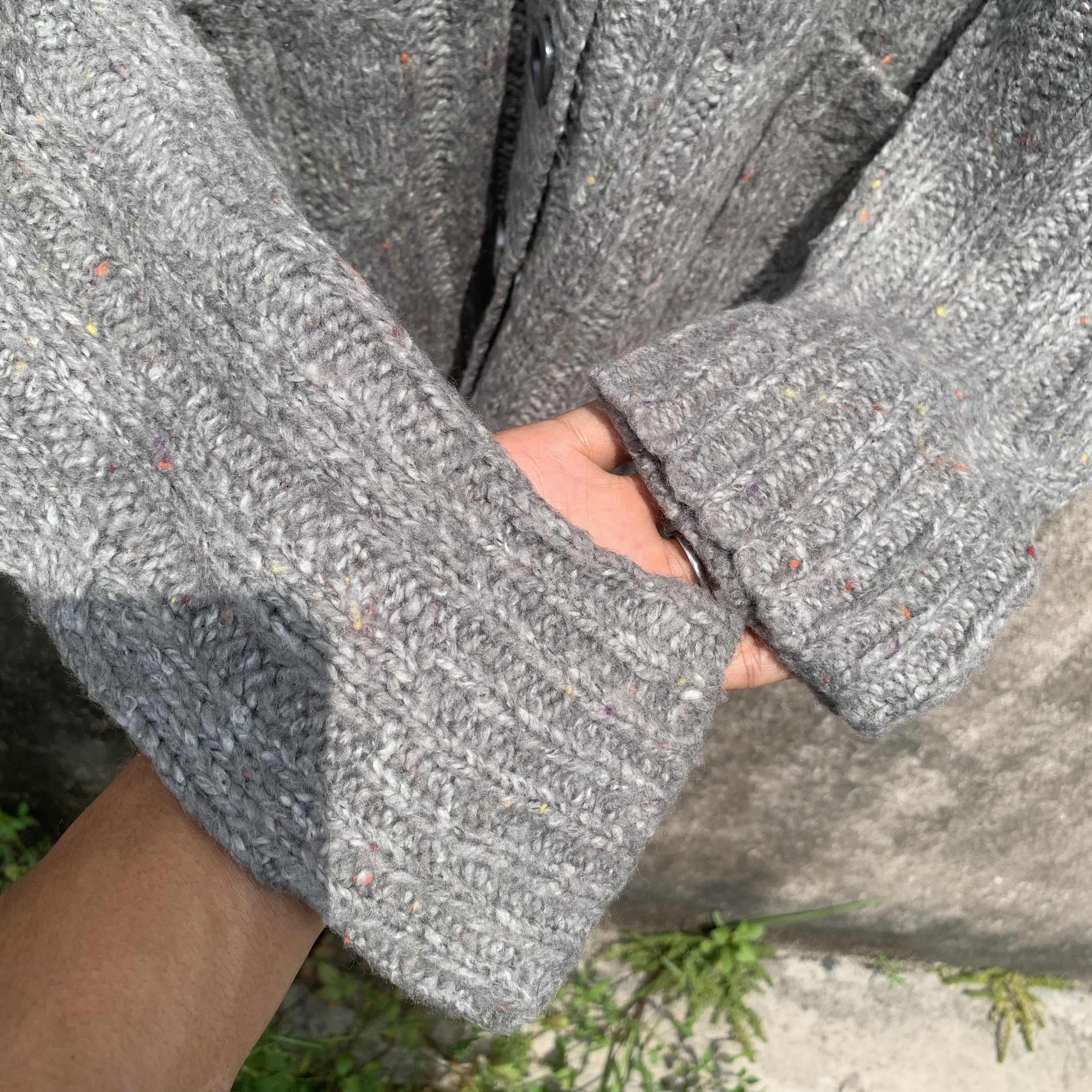 Aran Isles Knitwear Japanese Vintage Knit Baggy Jumper Cardigan Pullover Sweater Size M / US 6-8 / IT 42-44 - 8 Thumbnail