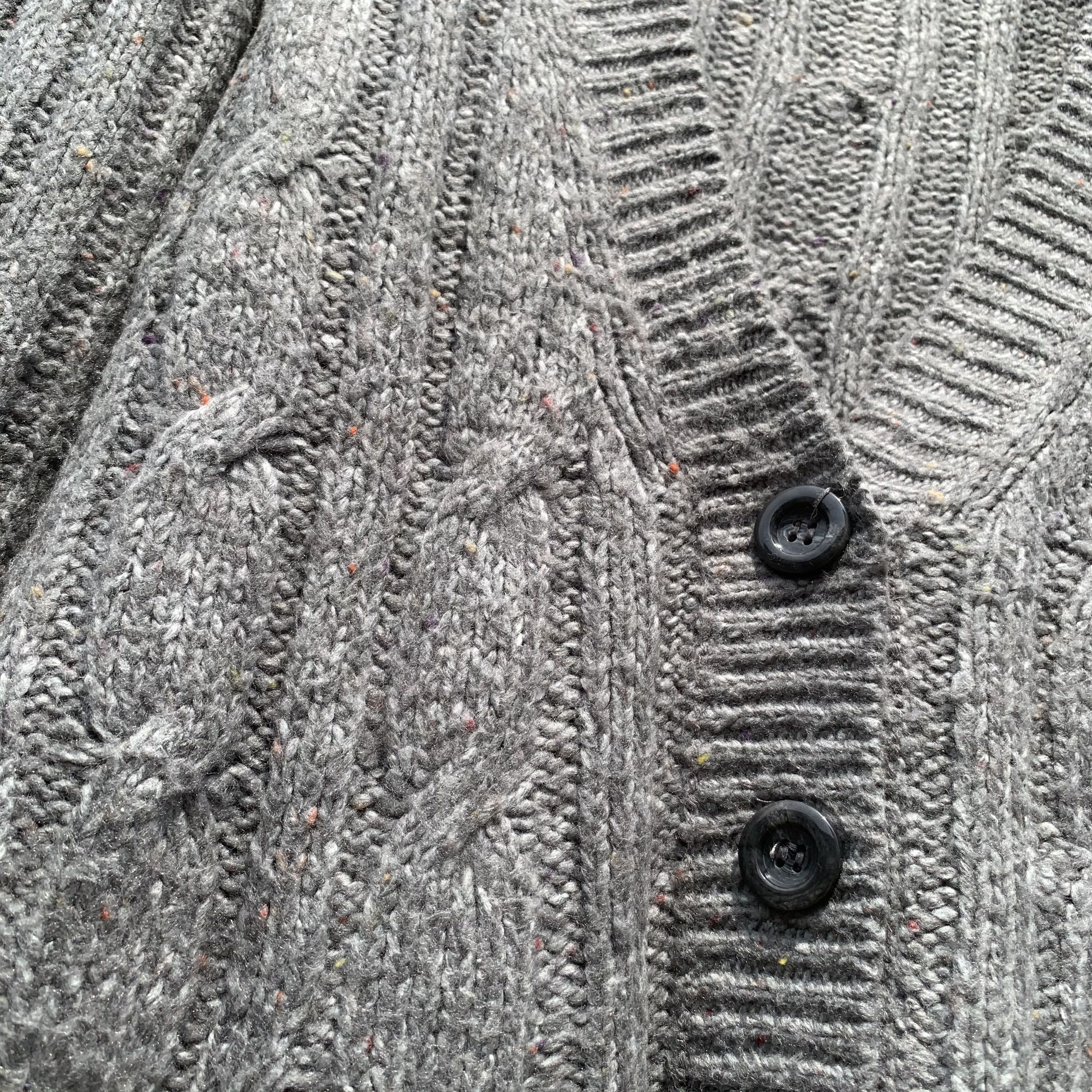 Aran Isles Knitwear Japanese Vintage Knit Baggy Jumper Cardigan Pullover Sweater Size M / US 6-8 / IT 42-44 - 6 Thumbnail