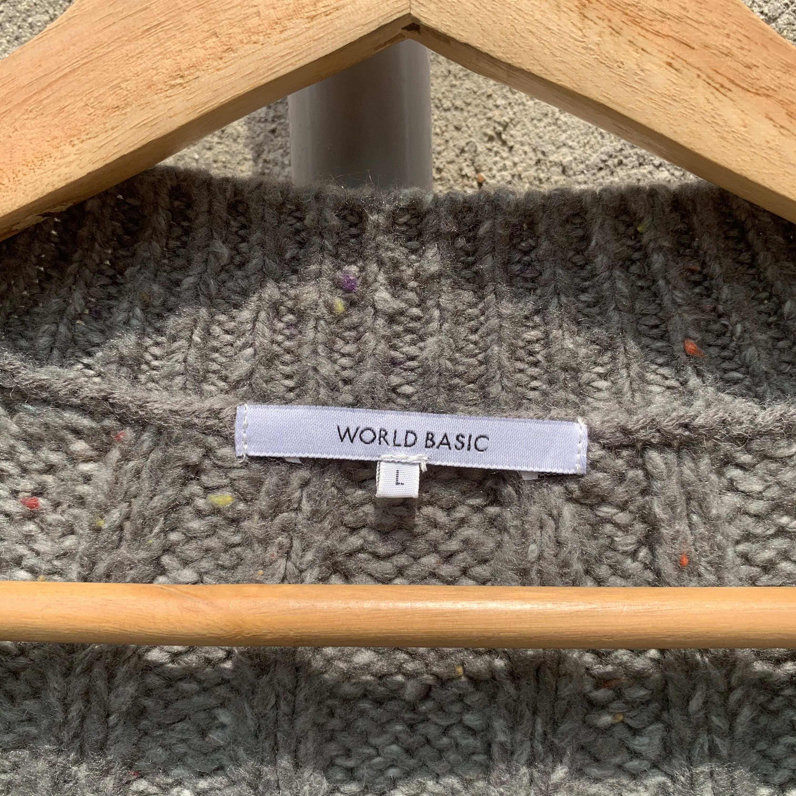 Aran Isles Knitwear Japanese Vintage Knit Baggy Jumper Cardigan Pullover Sweater Size M / US 6-8 / IT 42-44 - 5 Thumbnail