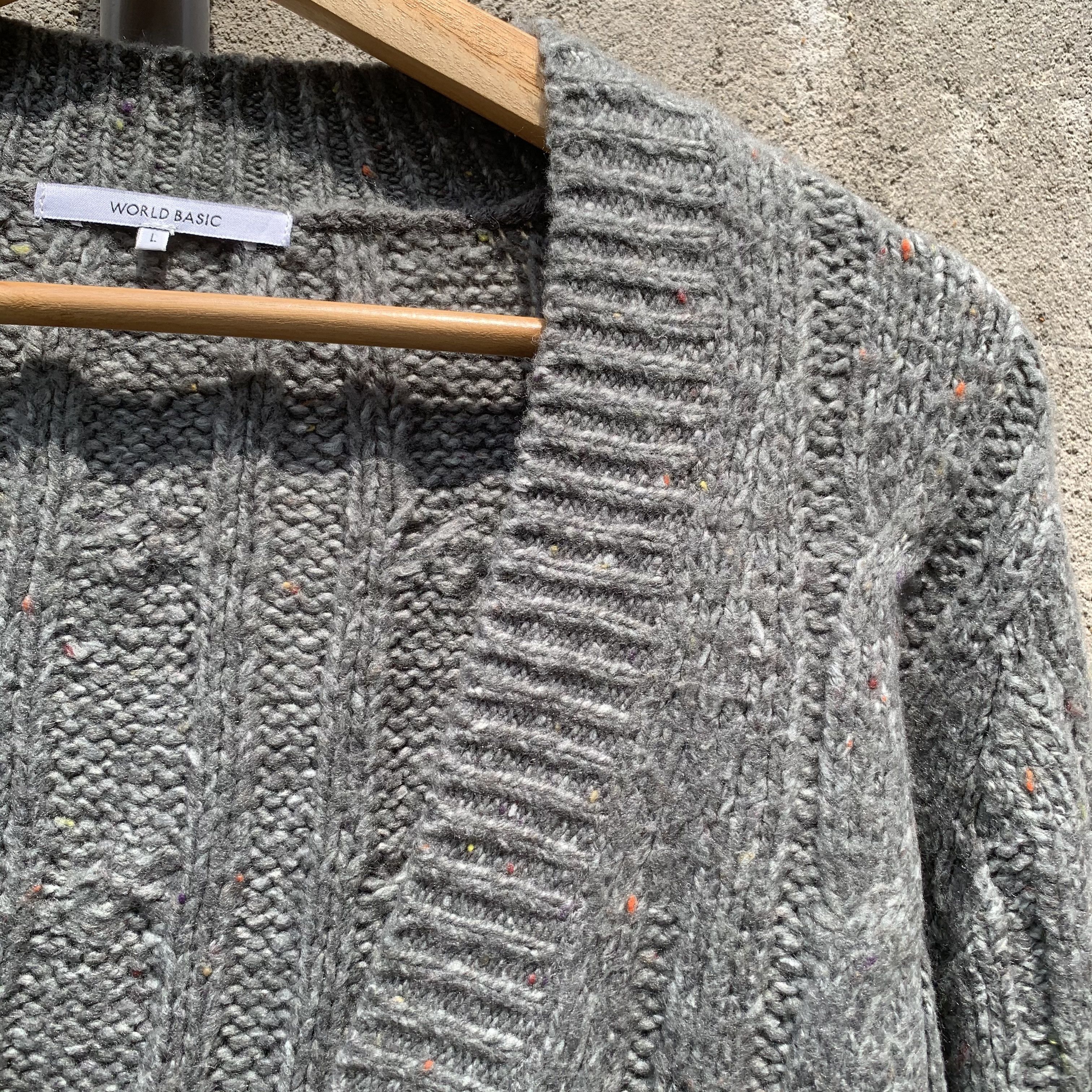 Aran Isles Knitwear Japanese Vintage Knit Baggy Jumper Cardigan Pullover Sweater Size M / US 6-8 / IT 42-44 - 4 Thumbnail