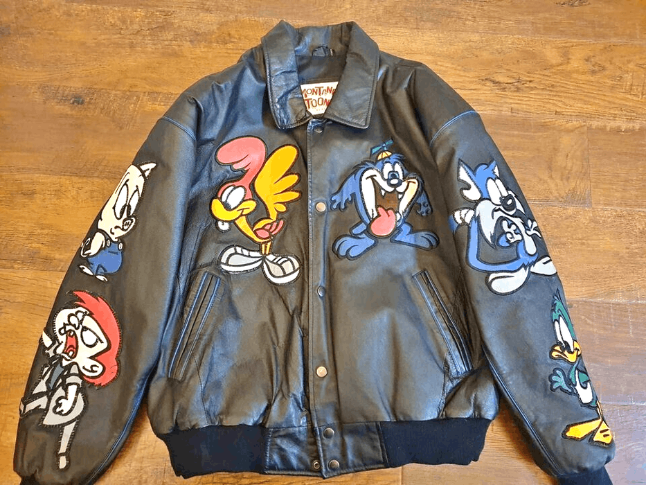 Other Rare Vintage 90's MONTANA TOONS Leather Jacket Tiny Toons