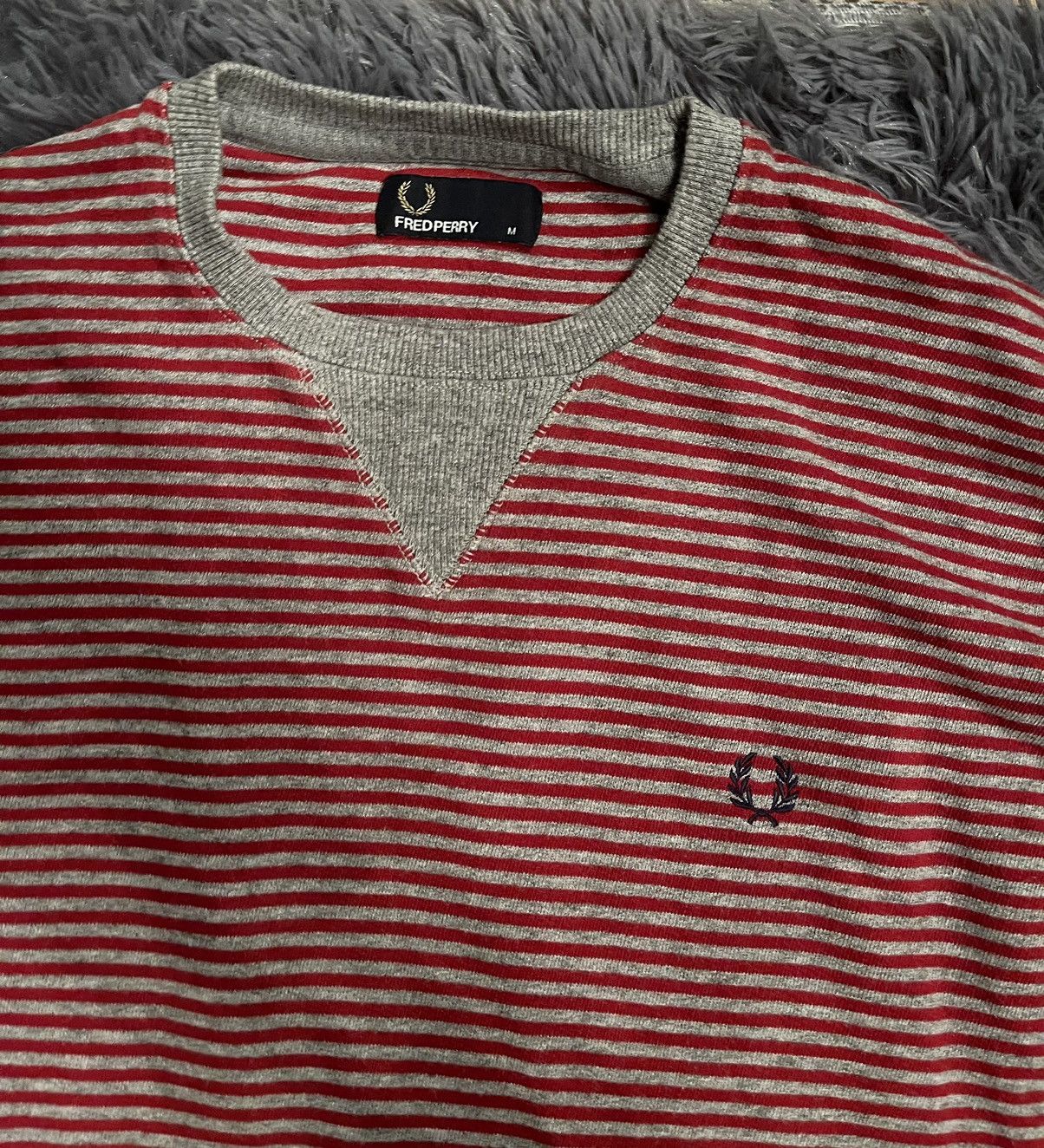 Fred Perry × Vintage Fred Perry striped sweatshirt Size US M / EU 48-50 / 2 - 2 Thumbnail