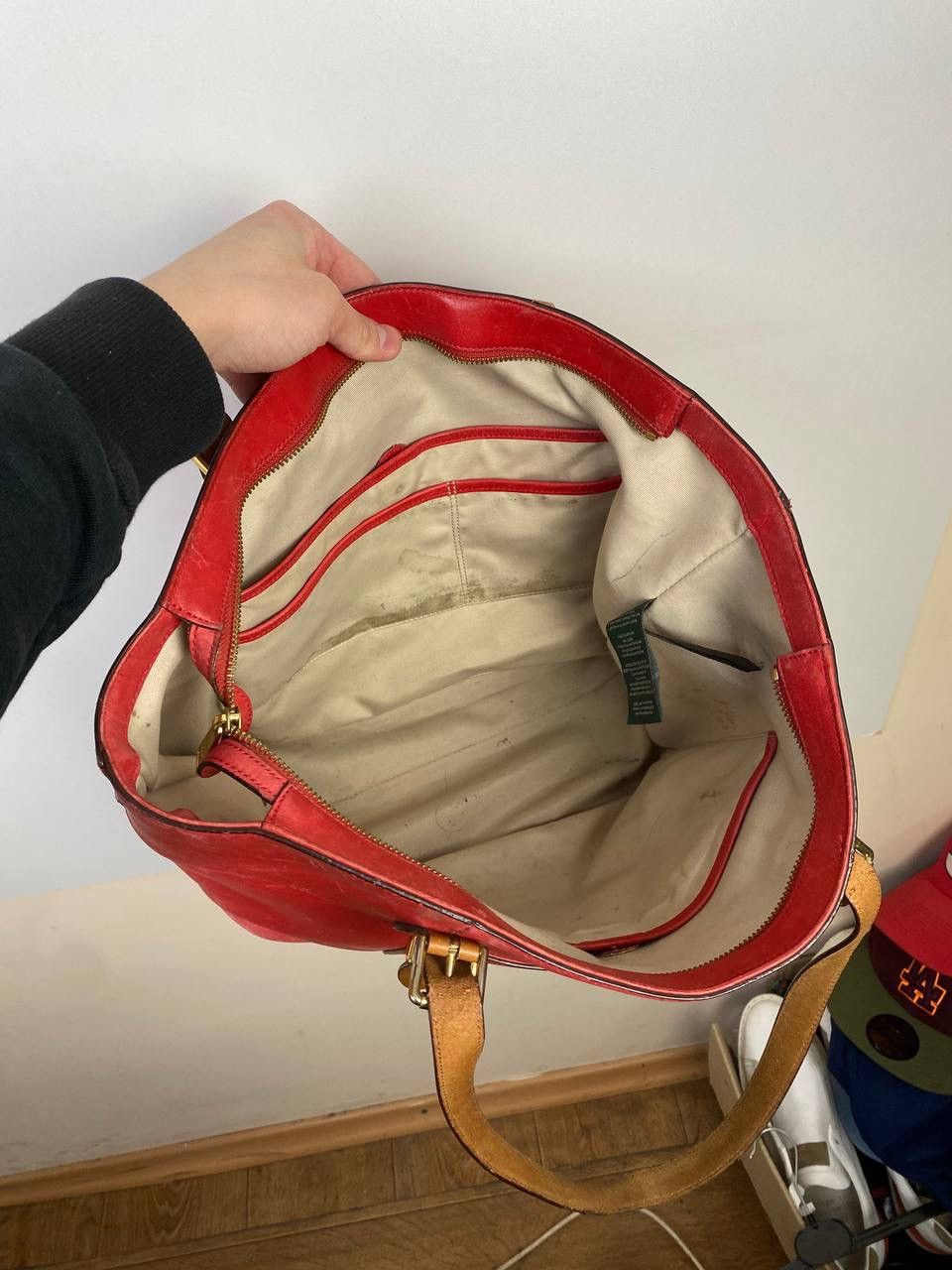 Vintage Polo Ralph Lauren luxury leather bag Size ONE SIZE - 9 Thumbnail