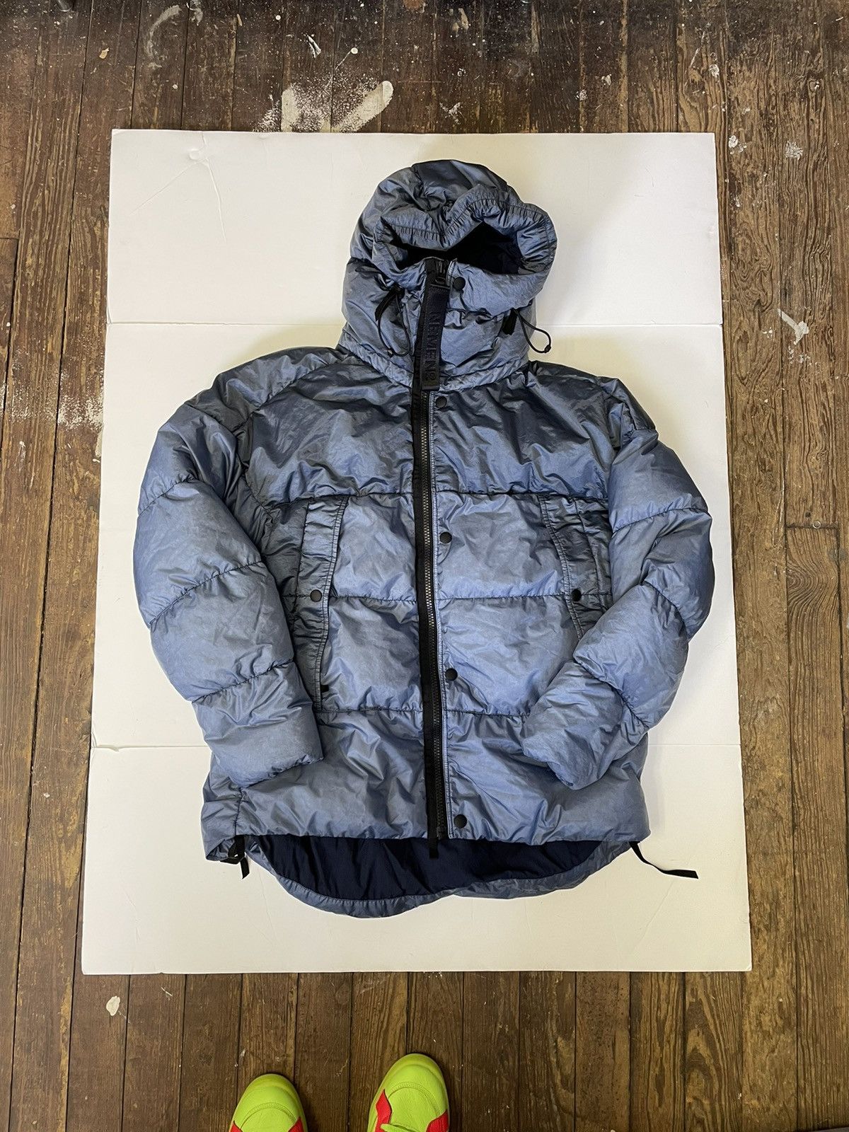 NEMEN Metallic Blue Goose down jacket
