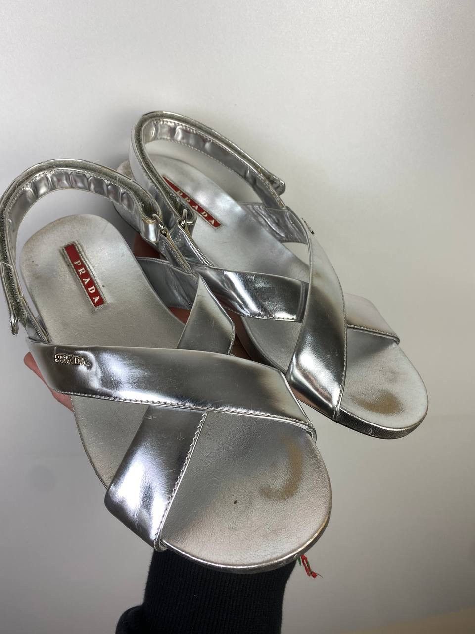 Prada × Vintage Prada vintage sandals size 36 1/2 Size US 5 / IT 35 - 9 Thumbnail