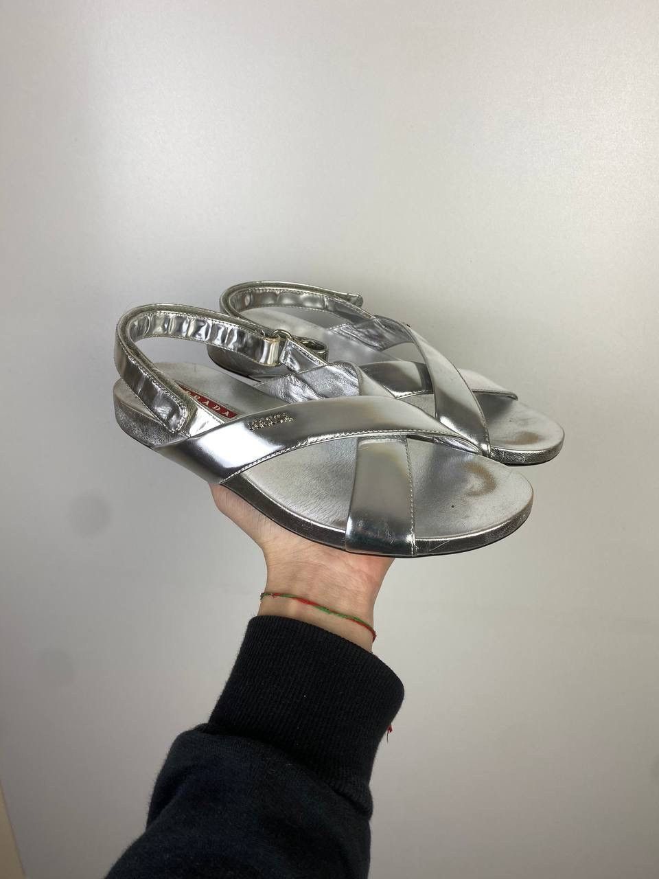 Prada × Vintage Prada vintage sandals size 36 1/2 Size US 5 / IT 35 - 1 Thumbnail
