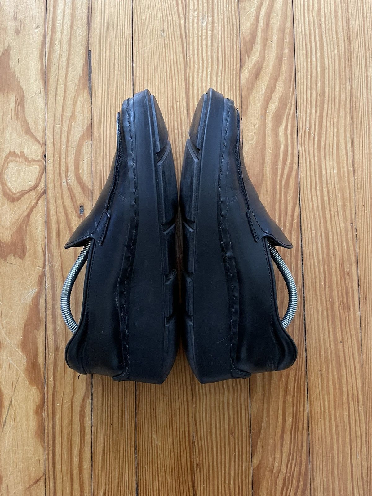 Prada Archive Prada FW98 Chunky Square Toe Loafers Leather Black Size US 9 / EU 42 - 3 Thumbnail