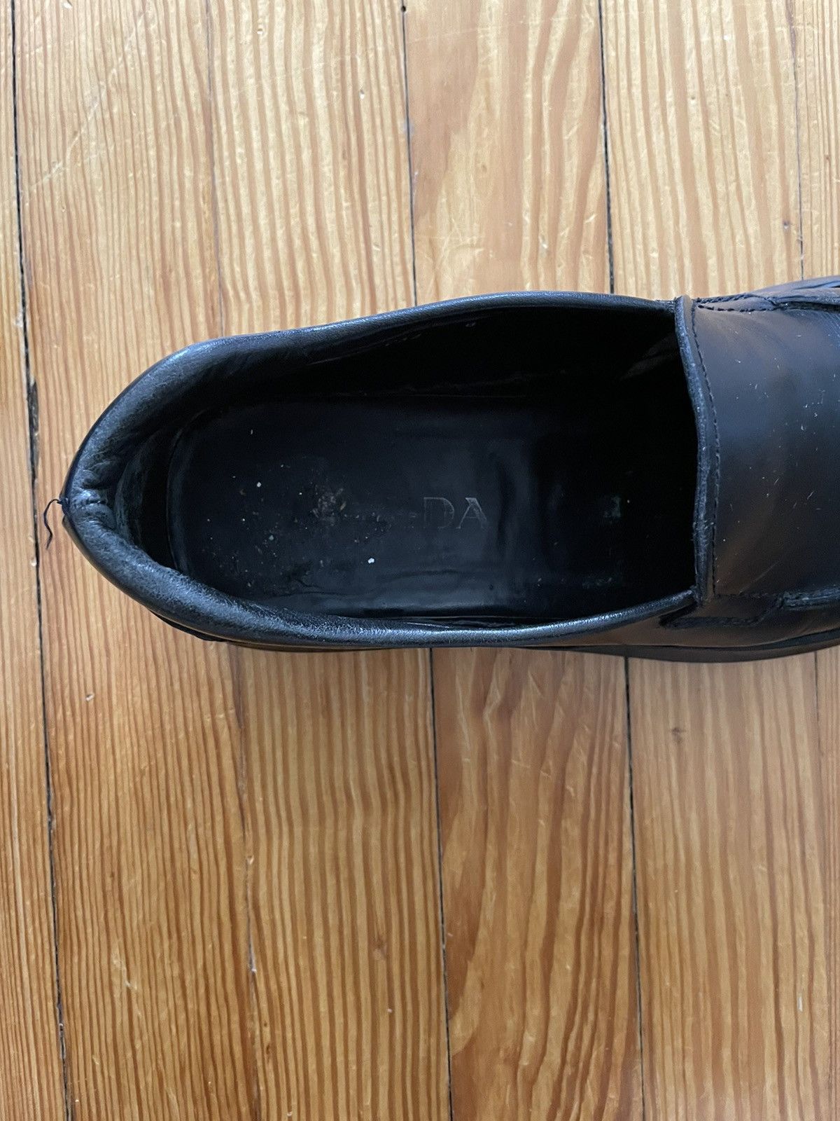Prada Archive Prada FW98 Chunky Square Toe Loafers Leather Black Size US 9 / EU 42 - 6 Thumbnail