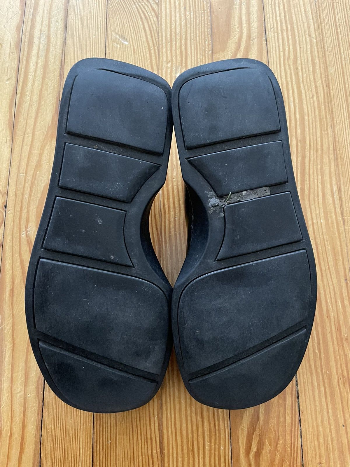 Prada Archive Prada FW98 Chunky Square Toe Loafers Leather Black Size US 9 / EU 42 - 5 Thumbnail
