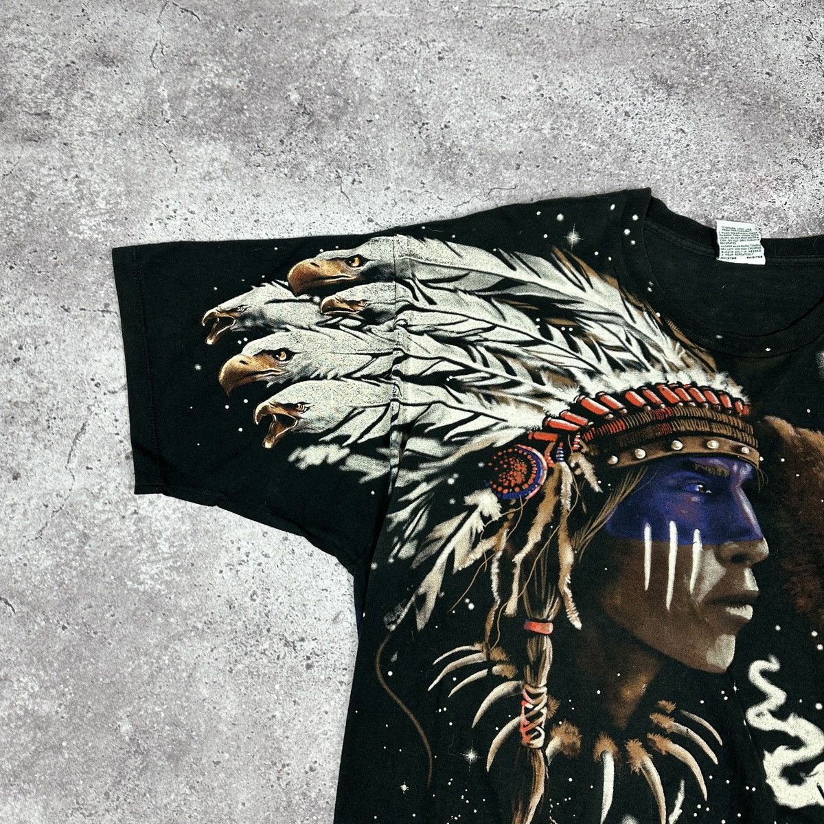 Liquid Blue Vintage 90s Liquid Blue AOP Indian Spirits fire Animal tee Size US XL / EU 56 / 4 - 12 Thumbnail