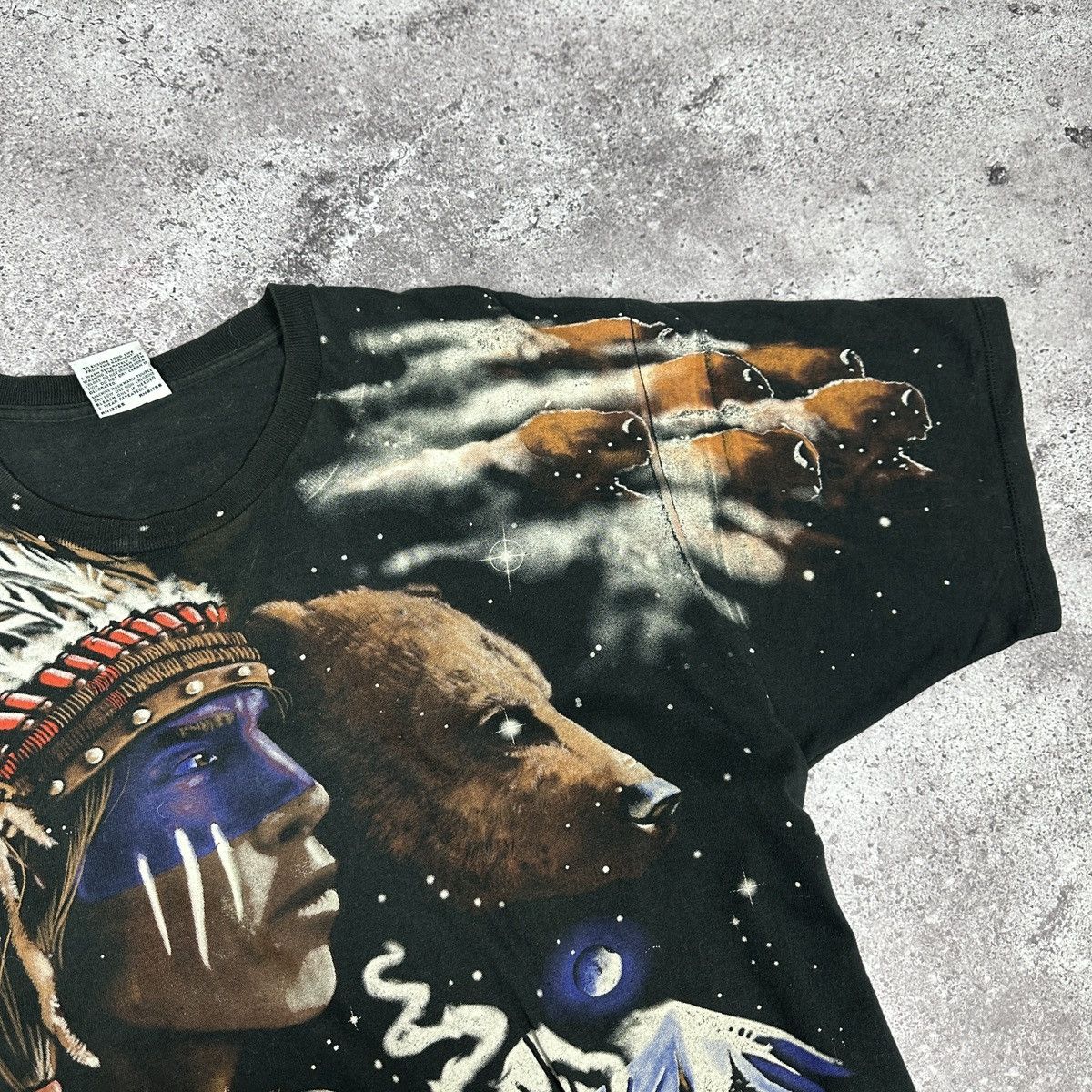 Liquid Blue Vintage 90s Liquid Blue AOP Indian Spirits fire Animal tee Size US XL / EU 56 / 4 - 11 Thumbnail