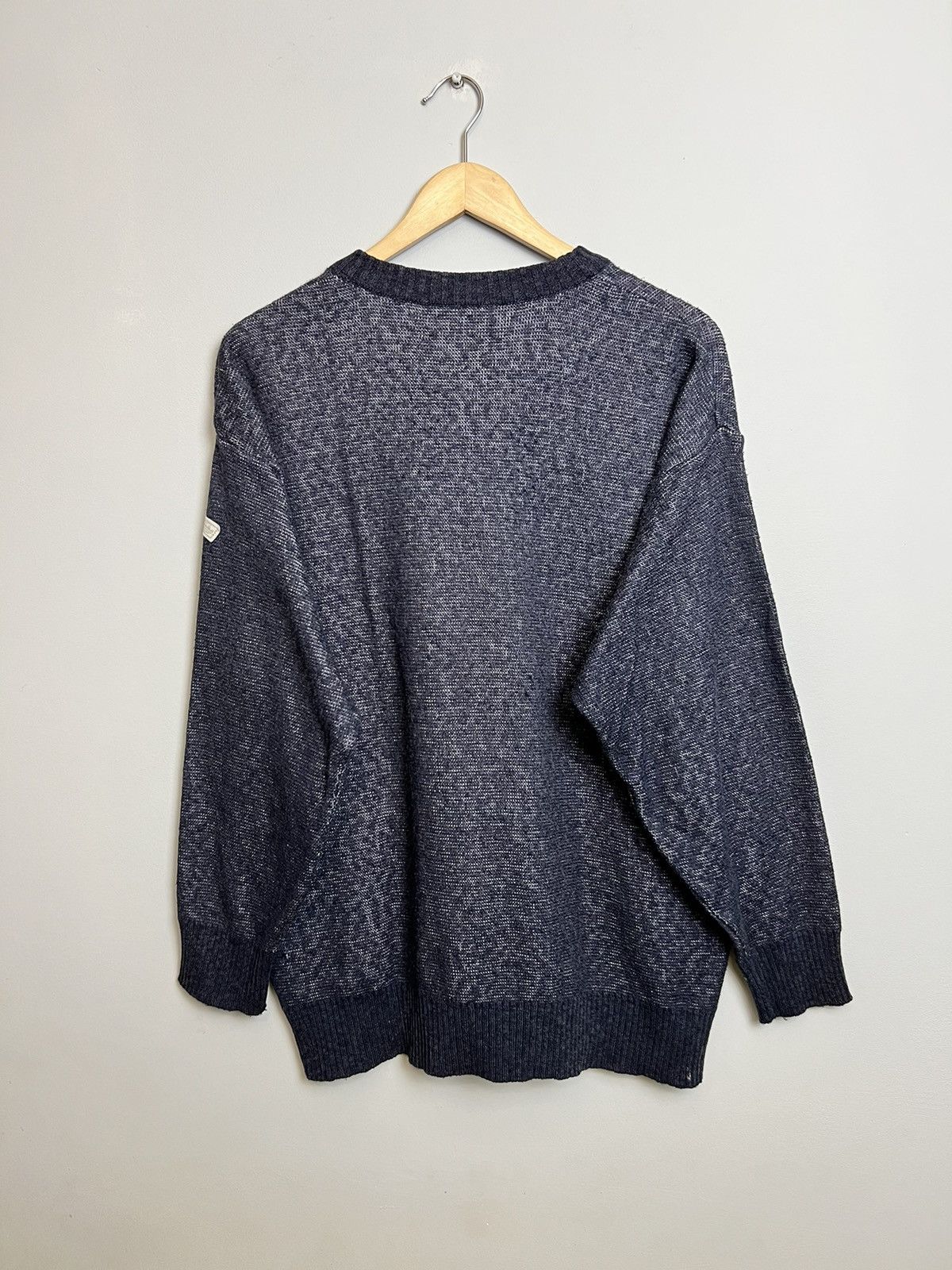 Rare Vintage 90s Adidas Archer Print Knit Sweatshirt Medium