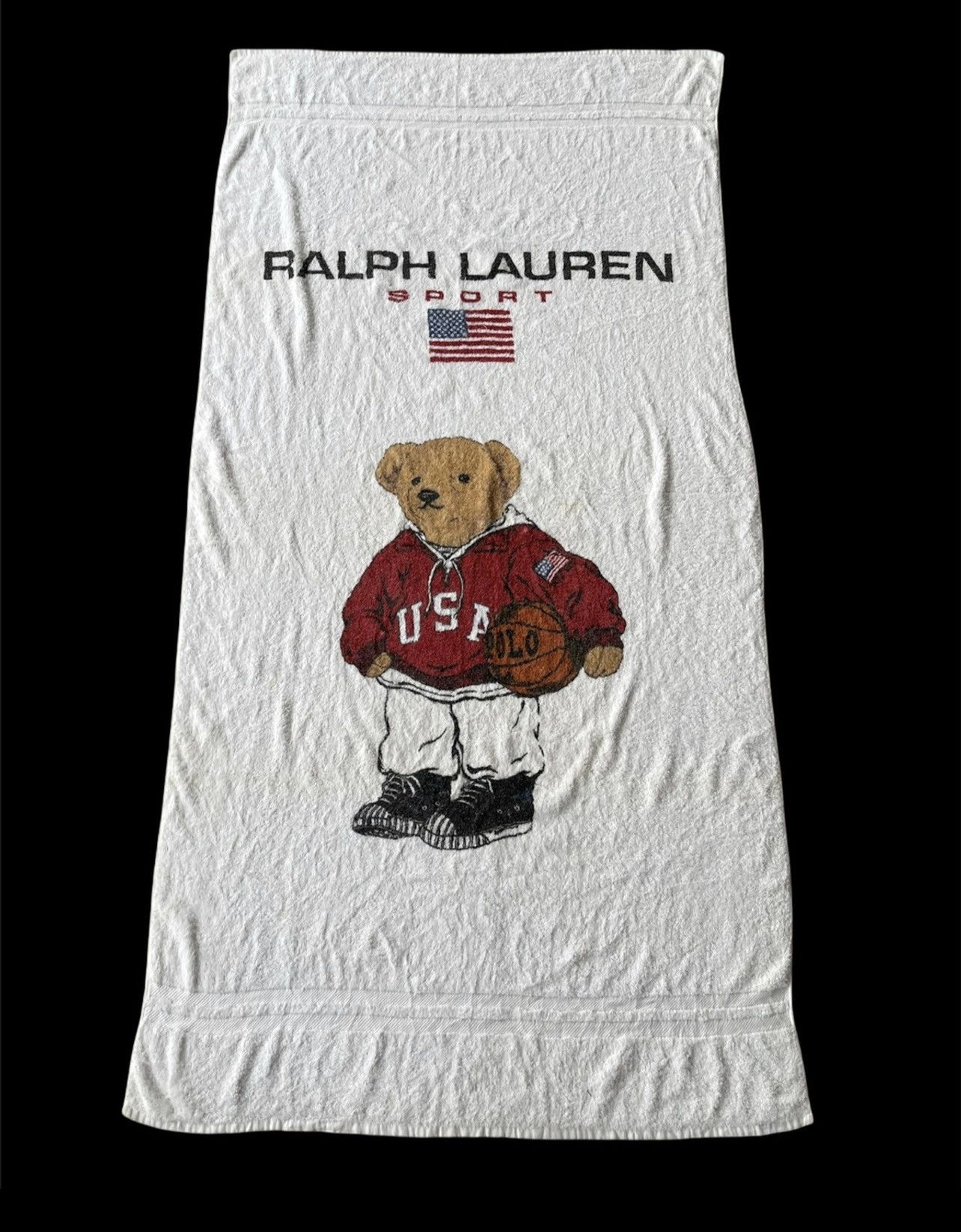Vintage Polo Bear big logo towel