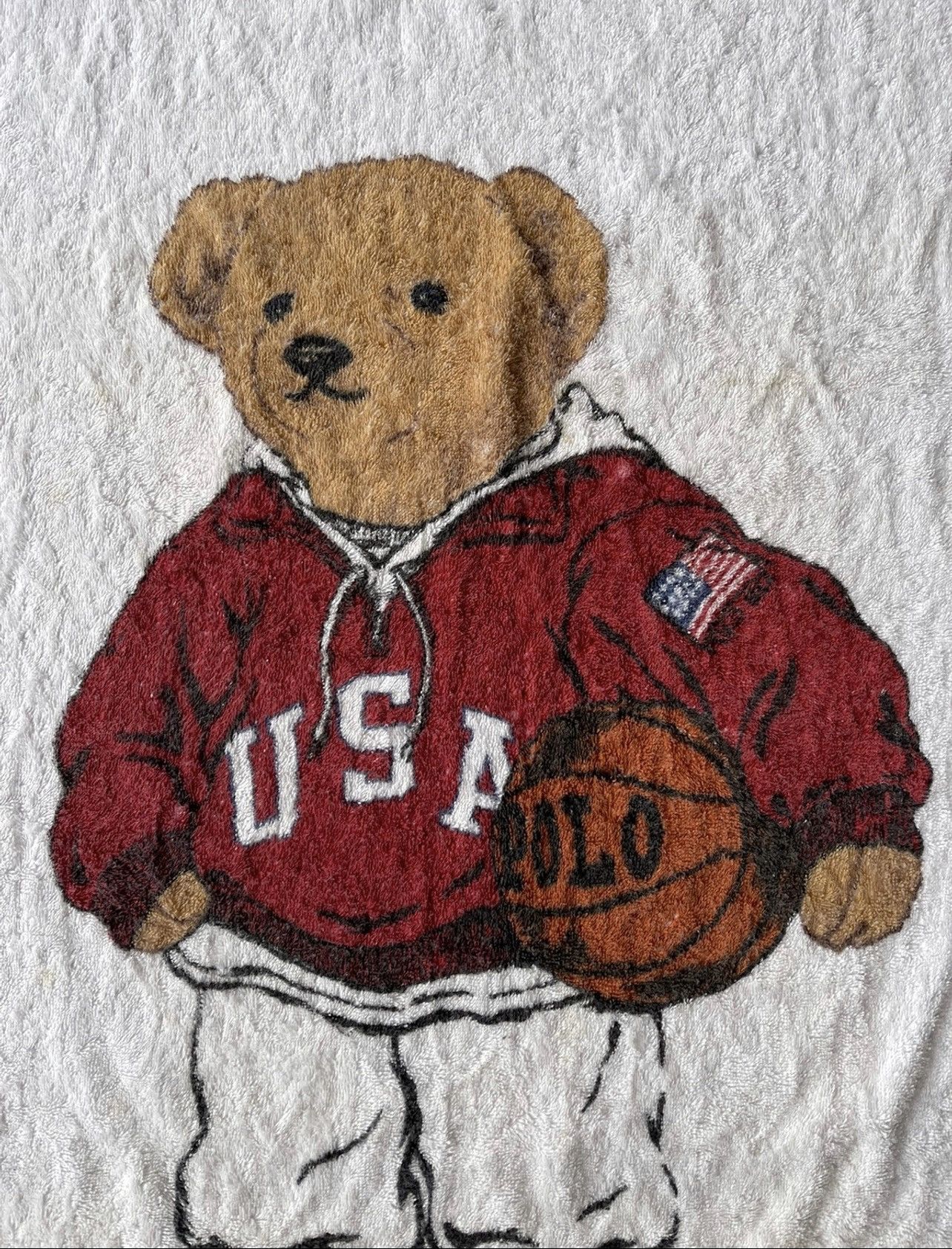 Ralph Lauren Vintage Polo Bear big logo towel Size ONE SIZE - 3 Thumbnail