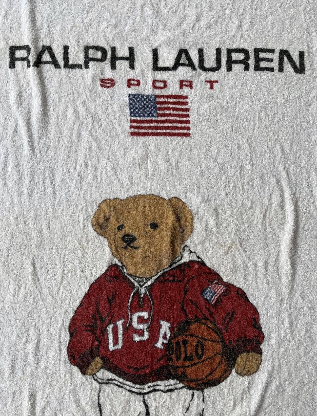 Ralph Lauren Vintage Polo Bear big logo towel Size ONE SIZE - 2 Thumbnail