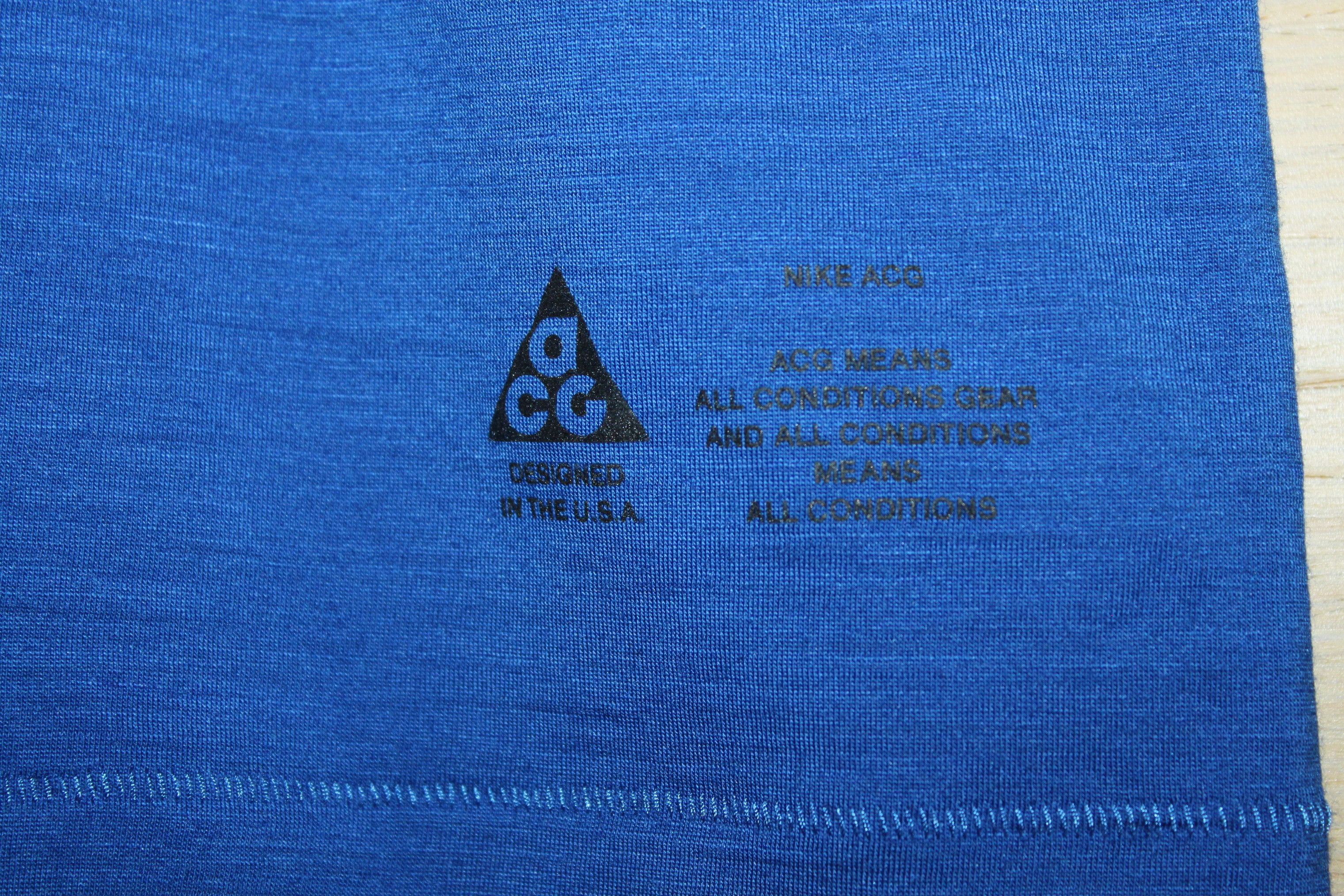 Nike ACG Errolson Hugh X NikeLab Nike ACG Top Shirt Tee Blue 3M Size US M / EU 48-50 / 2 - 5 Thumbnail