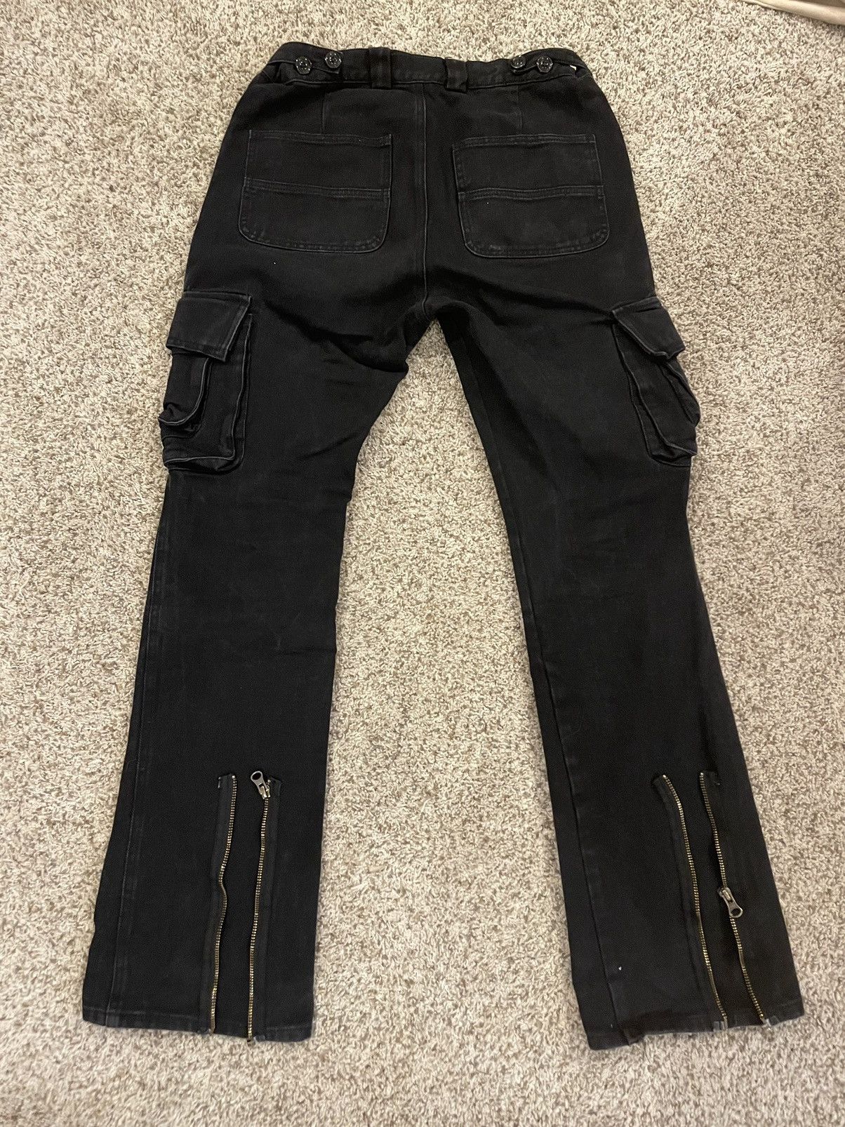 K-Two Studios Ktwo Studios - Black Flare Cargos Size US 30 / EU 46 - 2 Thumbnail
