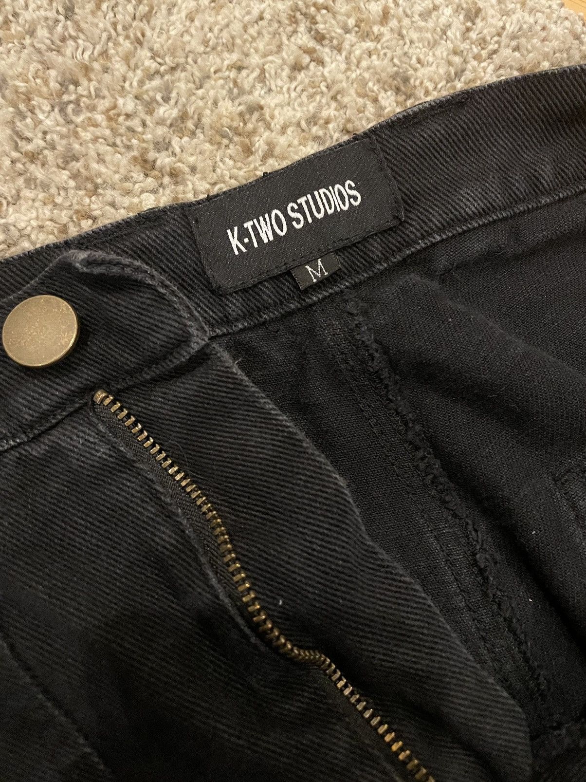 K-Two Studios Ktwo Studios - Black Flare Cargos Size US 30 / EU 46 - 3 Thumbnail