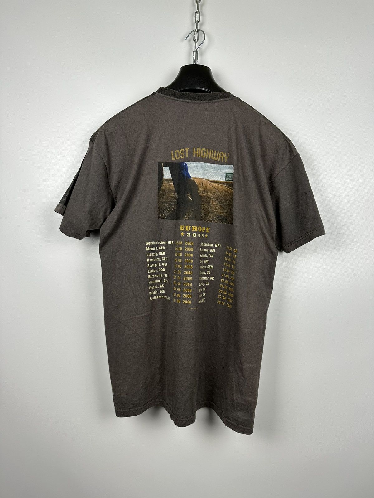 Band Tees × Vintage Vintage 2008 Bon Jovi ‘Lost Highway’ Custom Band T-Shirt Size US L / EU 52-54 / 3 - 6 Thumbnail