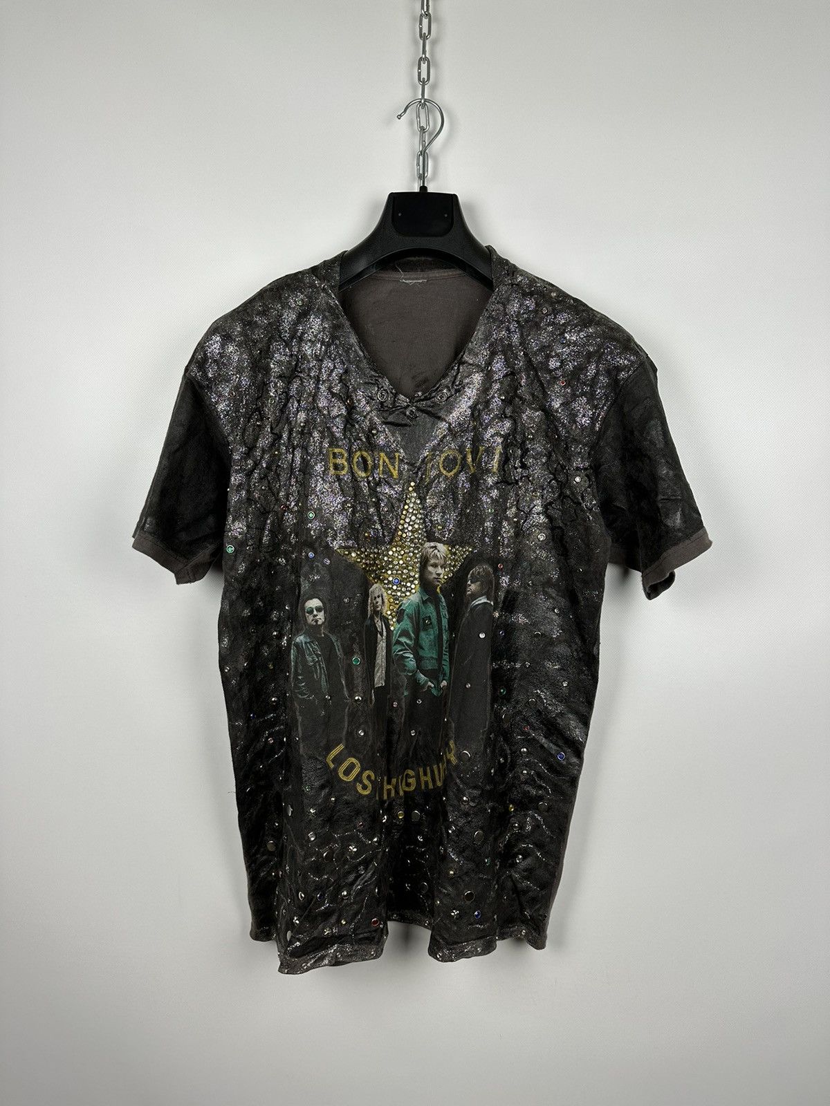 Band Tees × Vintage Vintage 2008 Bon Jovi ‘Lost Highway’ Custom Band T-Shirt Size US L / EU 52-54 / 3 - 1 Thumbnail