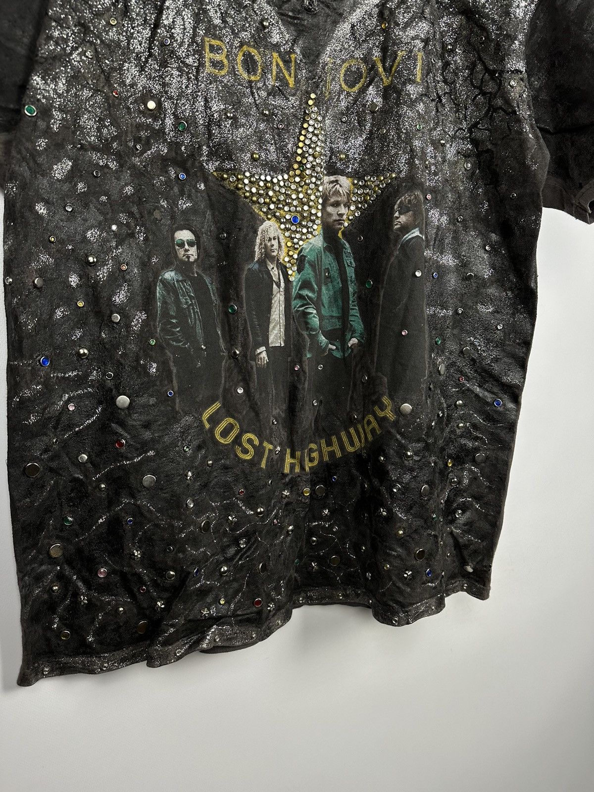 Band Tees × Vintage Vintage 2008 Bon Jovi ‘Lost Highway’ Custom Band T-Shirt Size US L / EU 52-54 / 3 - 4 Thumbnail