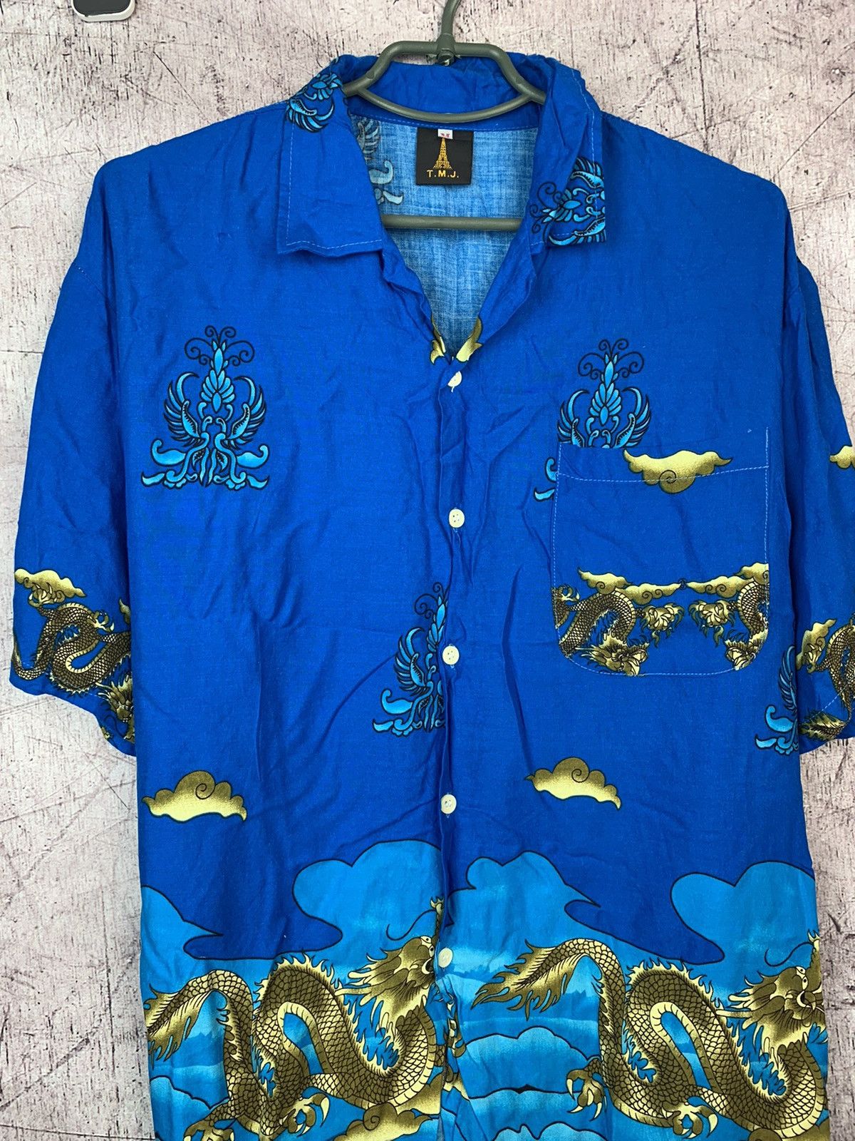 Vintage Vintage Asian Dragon Hawaiian Shirts Size US M / EU 48-50 / 2 - 2 Thumbnail