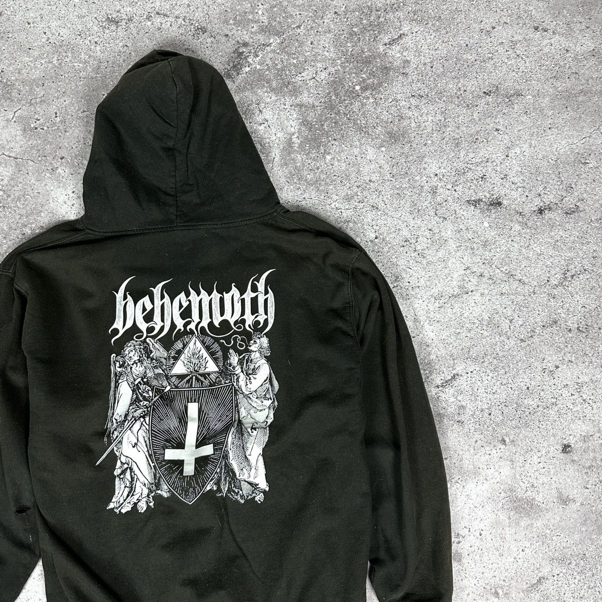Band Tees Vintage 00s Behemoth Satanist sunfaded hoodie Metal band Size US L / EU 52-54 / 3 - 3 Thumbnail