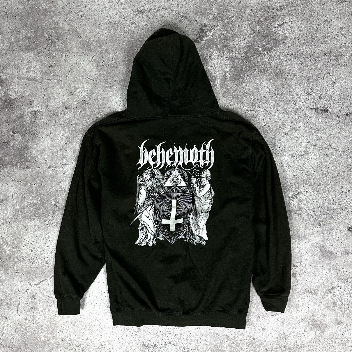 Band Tees Vintage 00s Behemoth Satanist sunfaded hoodie Metal band Size US L / EU 52-54 / 3 - 1 Thumbnail