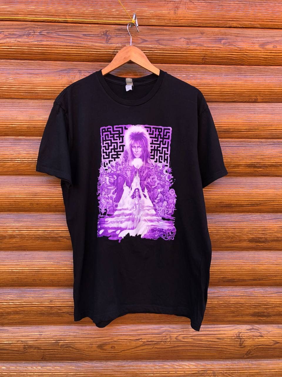 Vintage Vintage David Bowie t shirt Labyrinth Size US XL / EU 56 / 4 - 1 Thumbnail